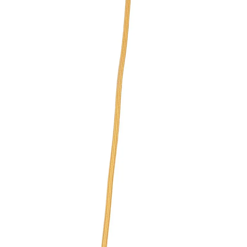 Lampada a sospensione Country in velluto beige con canna 45 cm - Frills Can