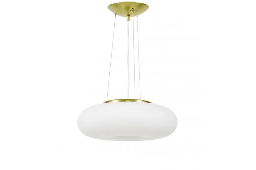 LAMPADA A SOSPENSIONE MODERNA BIANCO E ORO BIANTE D38