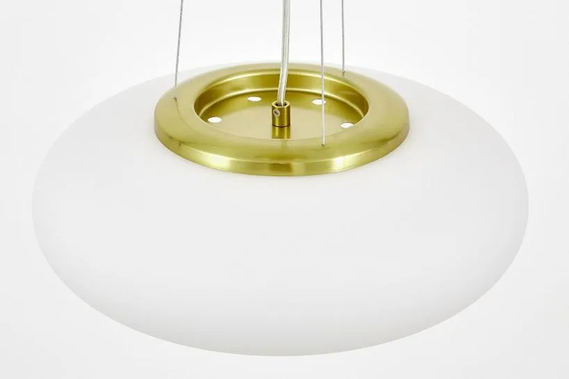 LAMPADA A SOSPENSIONE MODERNA BIANCO E ORO BIANTE D38