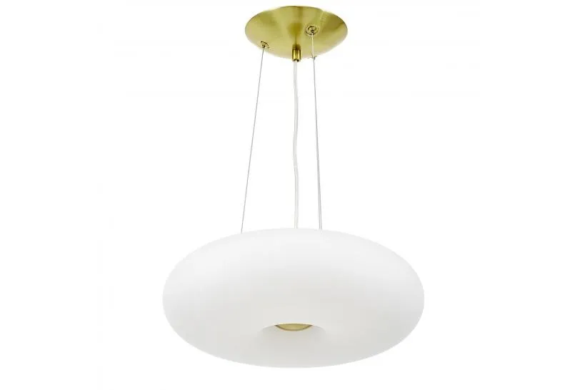 LAMPADA A SOSPENSIONE MODERNA BIANCO E ORO BIANTE D38