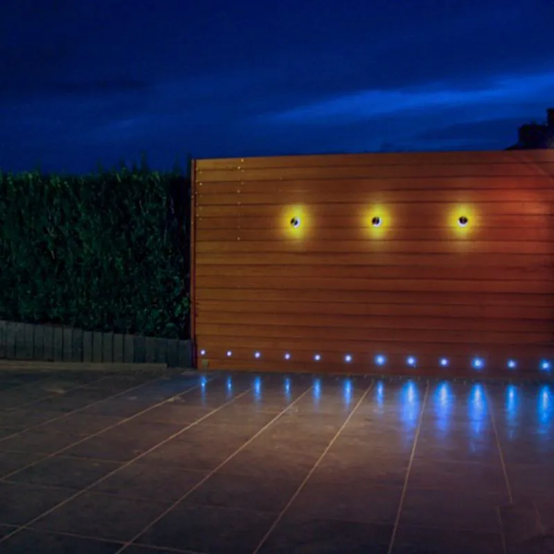 Lampada da parete moderna antracite con LED IP44 - Theo Round