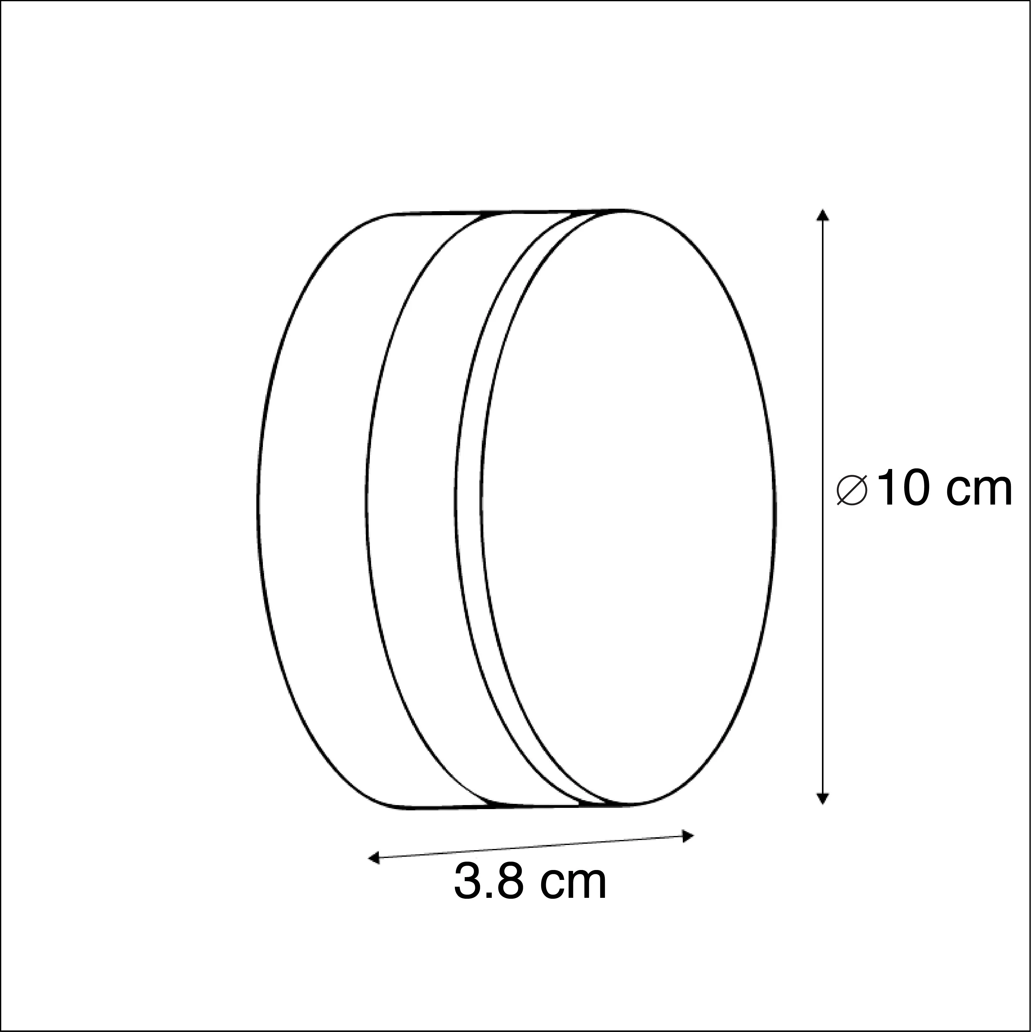 Lampada da parete moderna antracite con LED IP44 - Theo Round