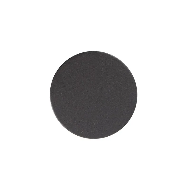 Lampada da parete moderna antracite con LED IP44 - Theo Round