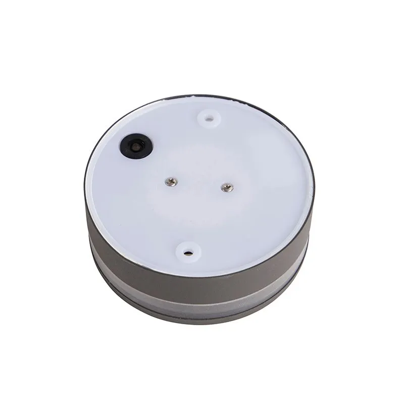 Lampada da parete moderna antracite con LED IP44 - Theo Round