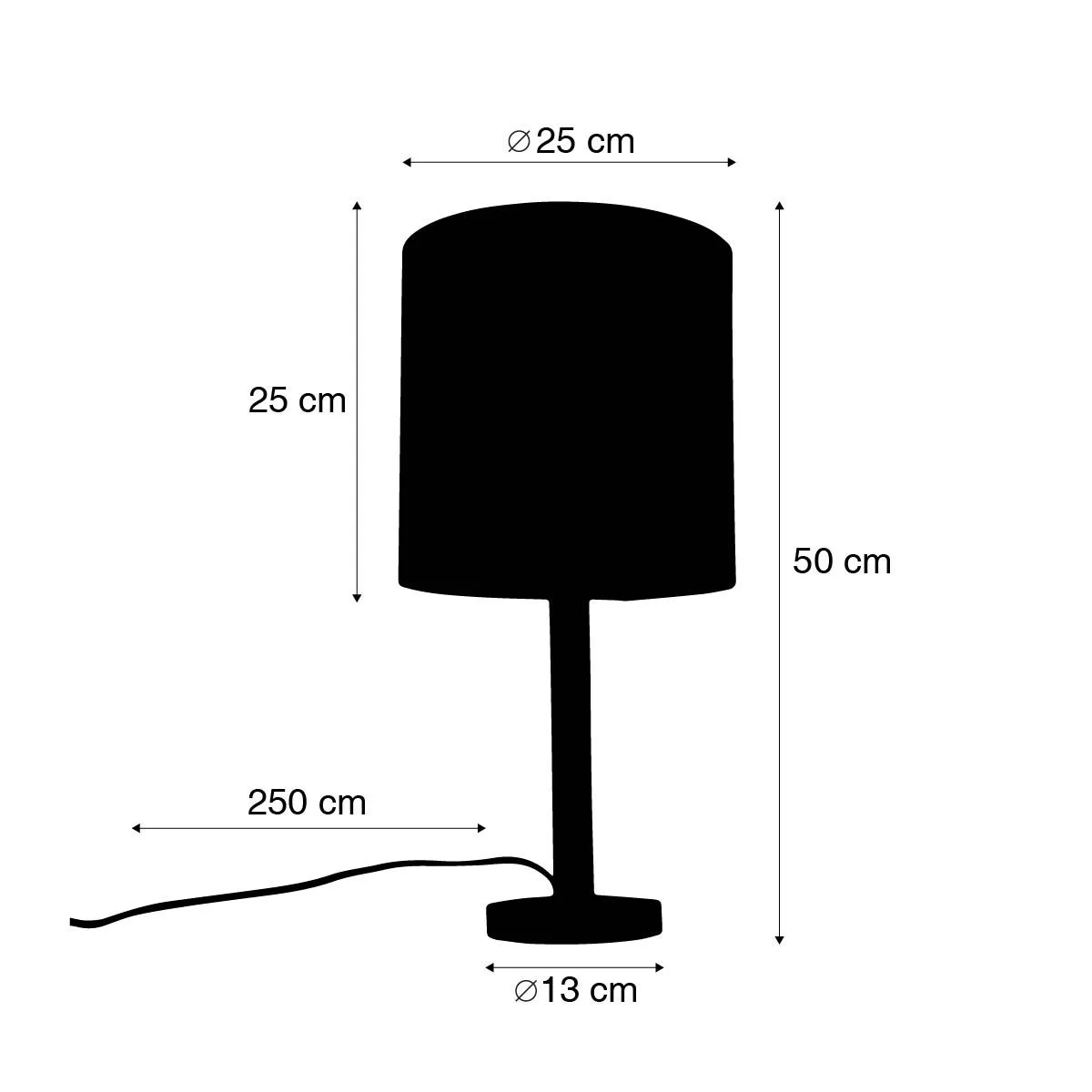 Lampada da tavolo rurale in legno con paralume bianco - Mels
