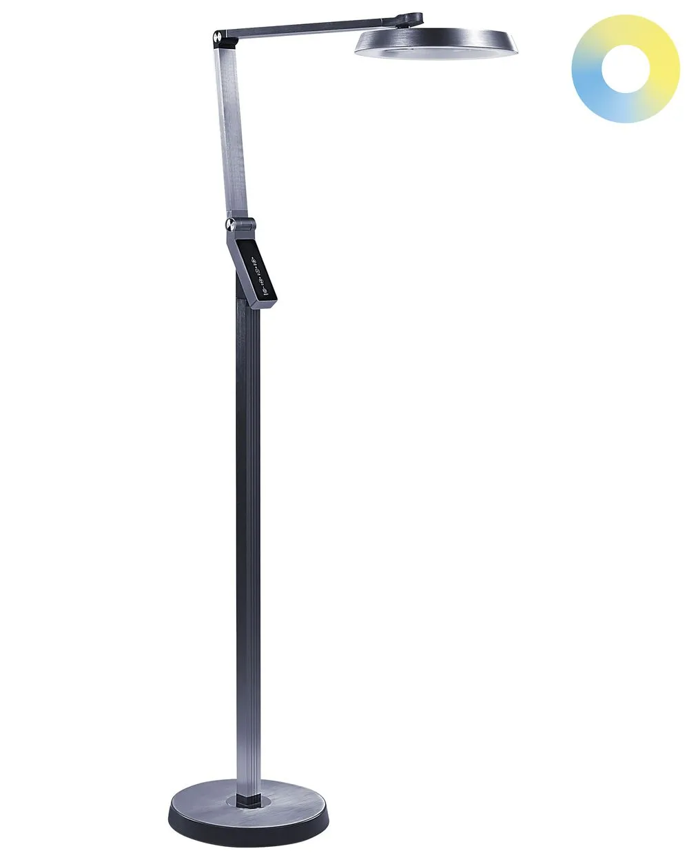 Lampada da terra a LED CARINA con dimmer Metallo Grigio scuro
