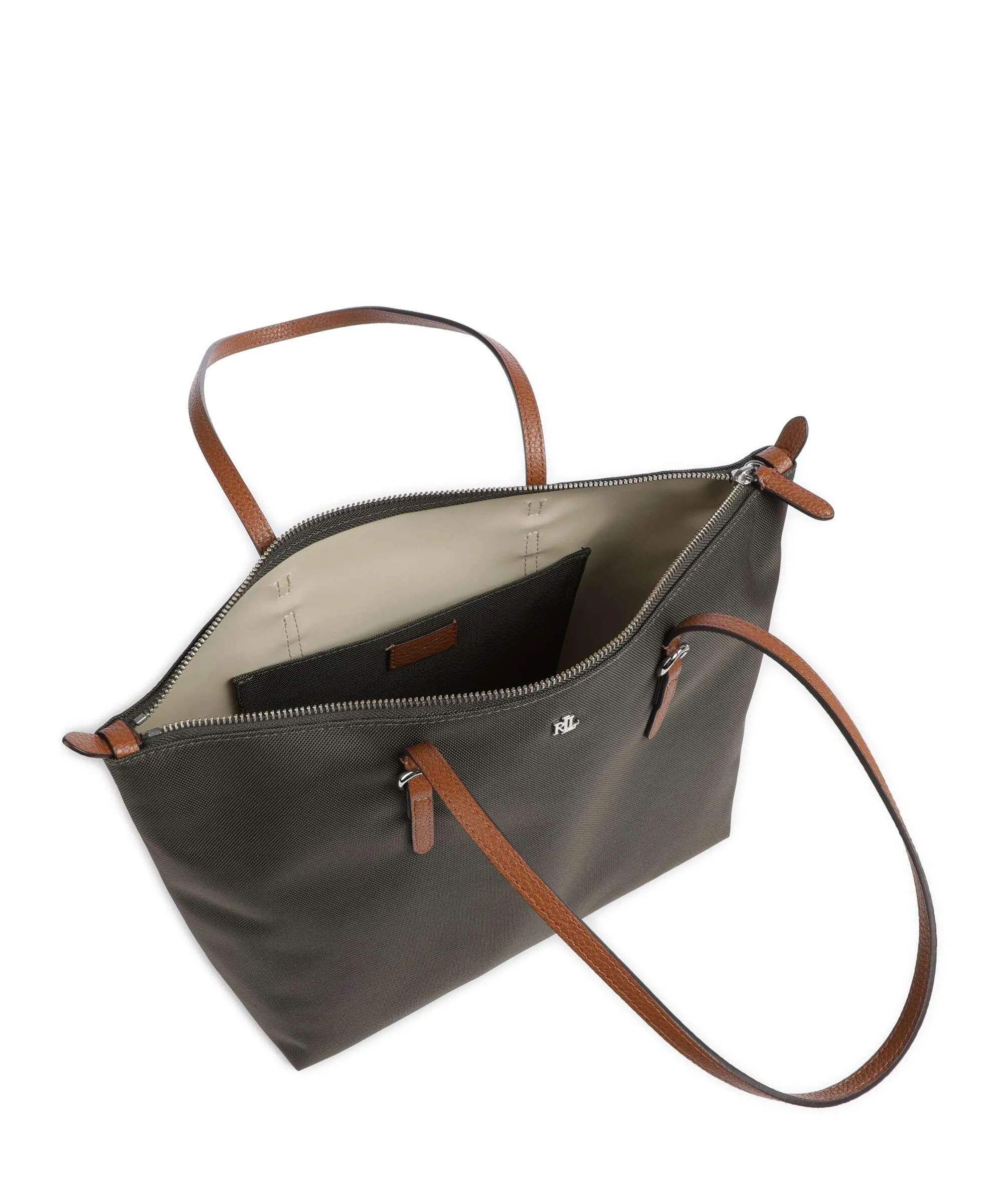  Lauren Ralph Lauren Keaton 26 Borsa shopper nylon verde-oliva  