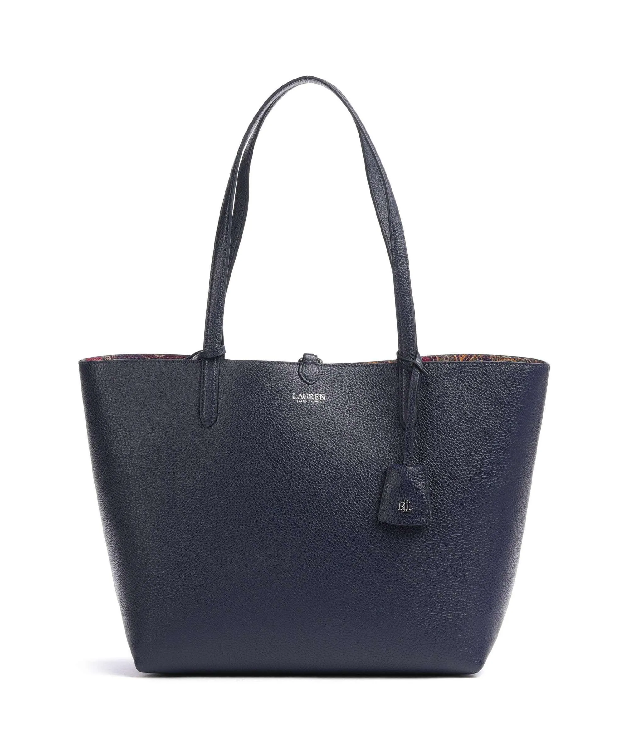  Lauren Ralph Lauren Medium Borsa shopper pelle sintetica navy  