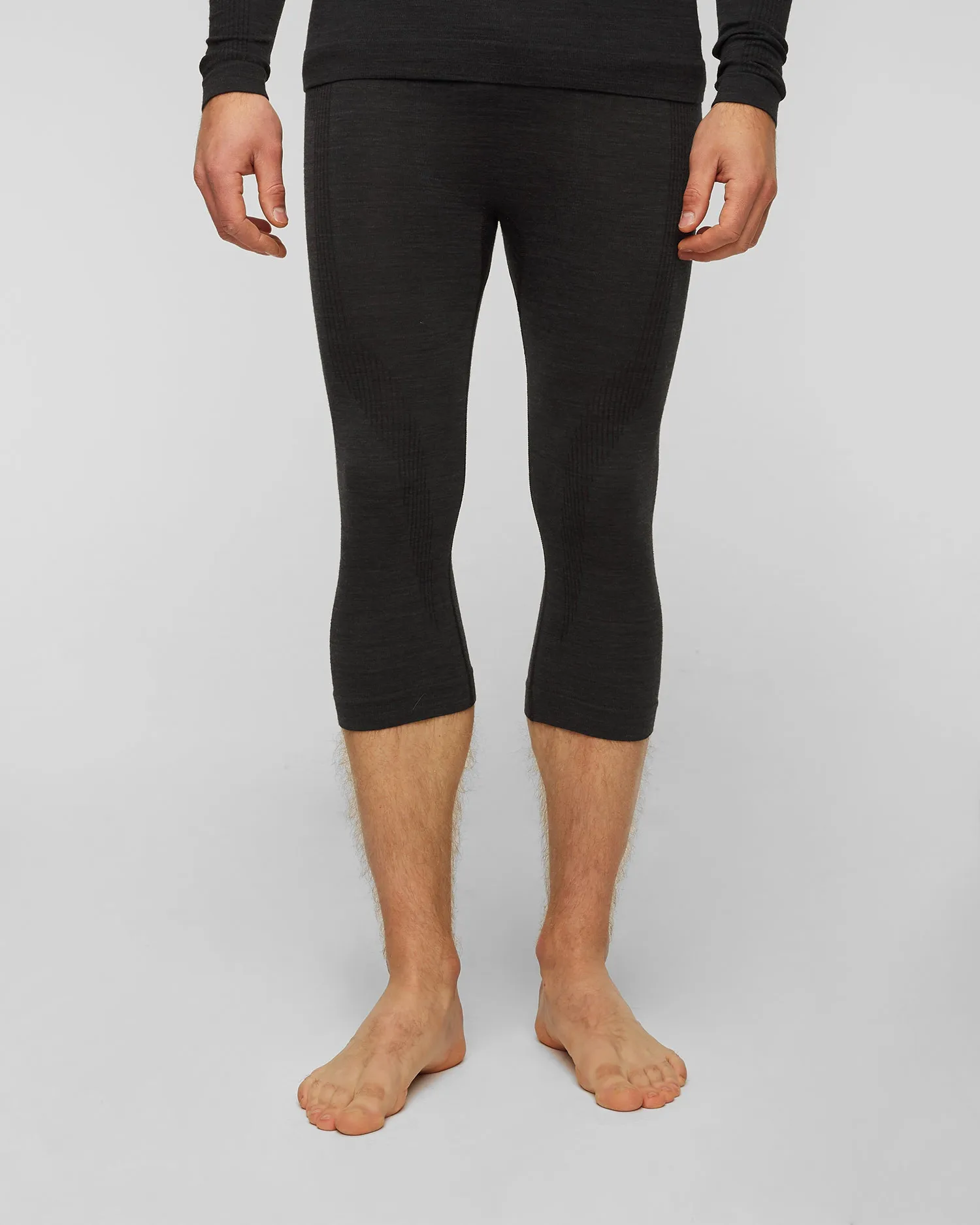 Leggings termoattivi da uomo Falke 3/4 Wool-Tech 33482-3000