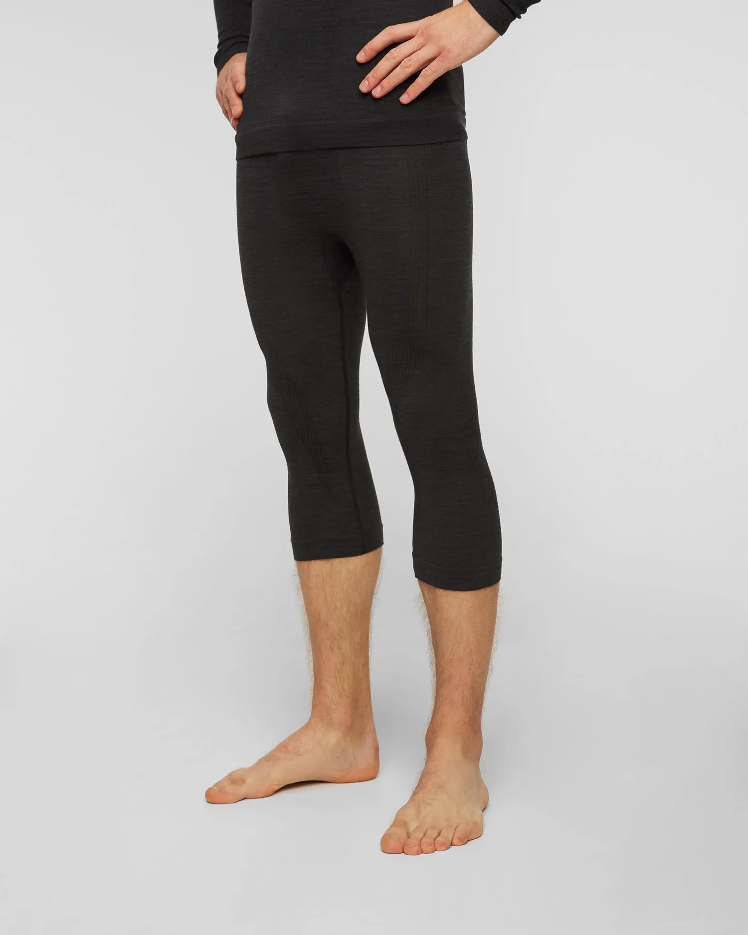 Leggings termoattivi da uomo Falke 3/4 Wool-Tech 33482-3000