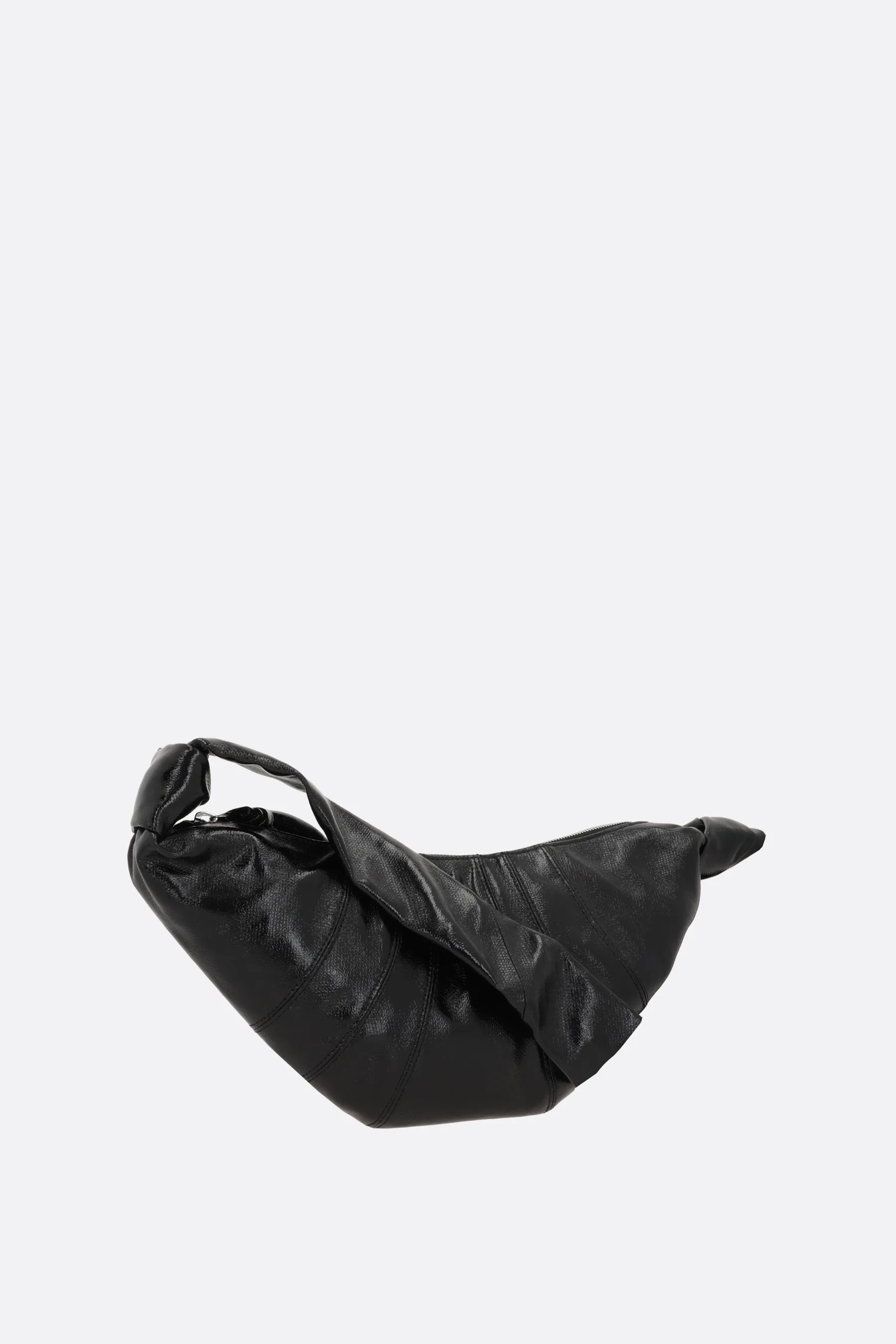  LEMAIRE borsa a spalla Croissant small in canvas resinato 