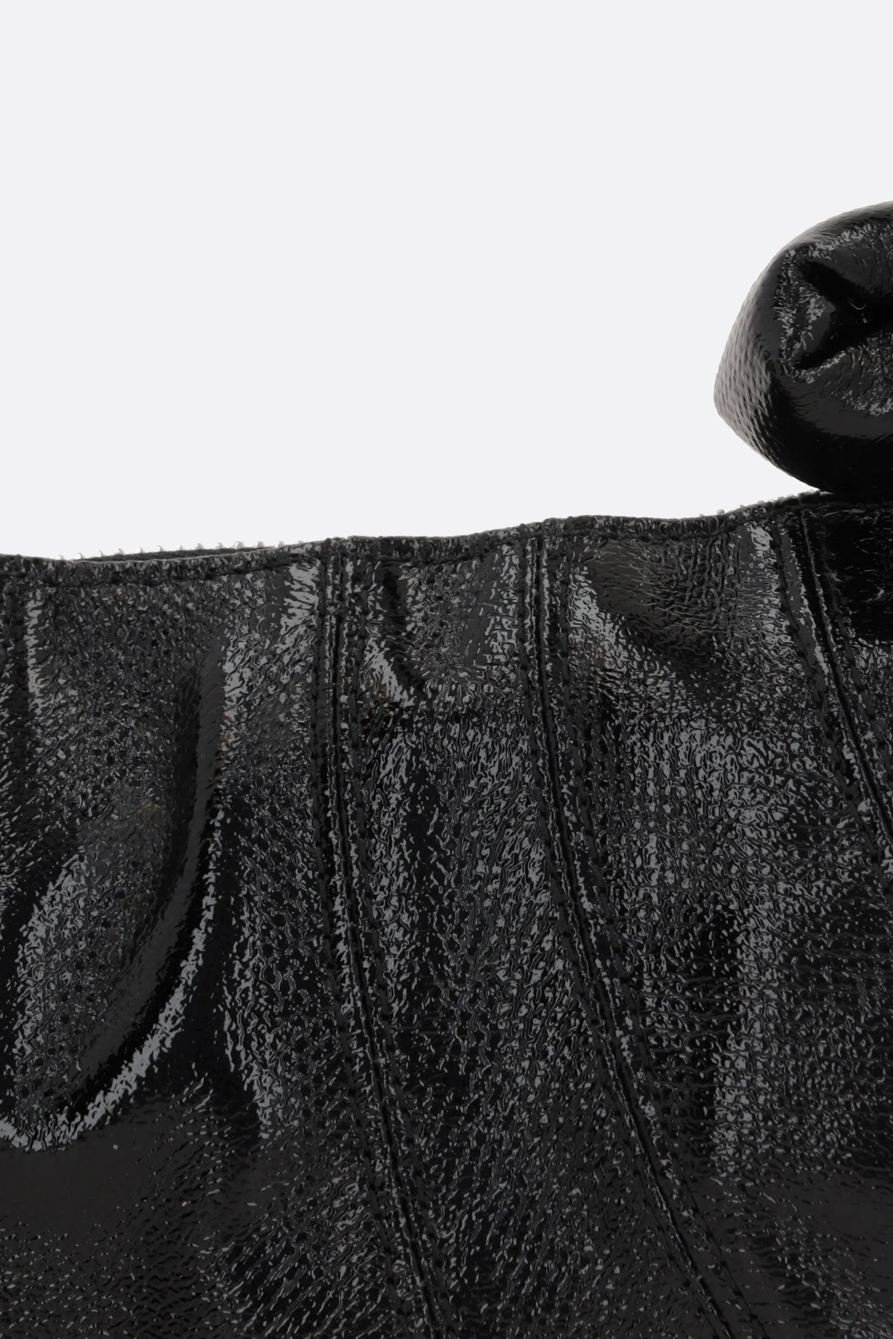  LEMAIRE borsa a spalla Croissant small in canvas resinato 