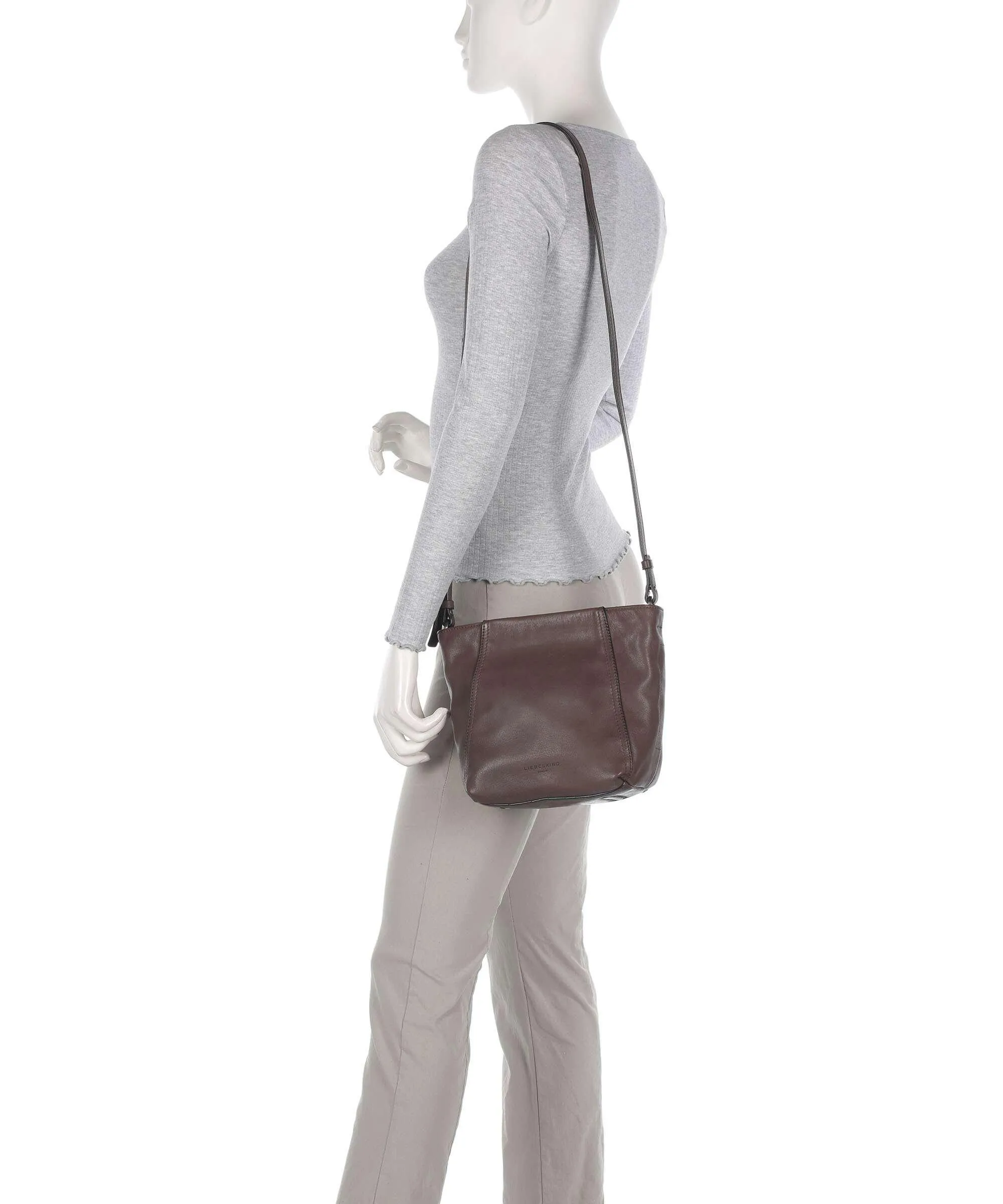  Liebeskind Chudy Sheep Natural S Borsa a tracolla pelle di pecora marrone scuro  