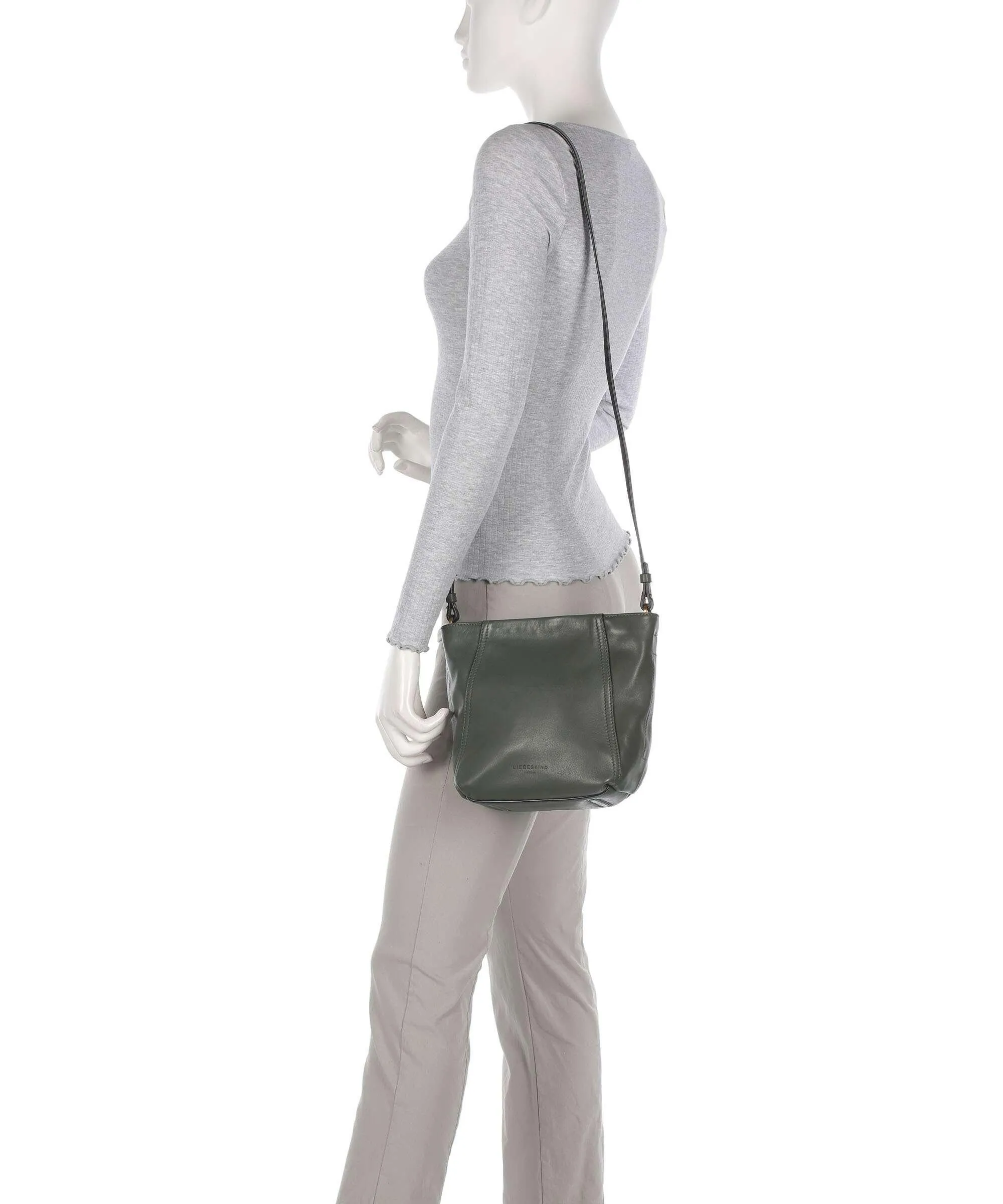  Liebeskind Chudy Sheep Natural S Borsa a tracolla pelle di pecora verde scuro  