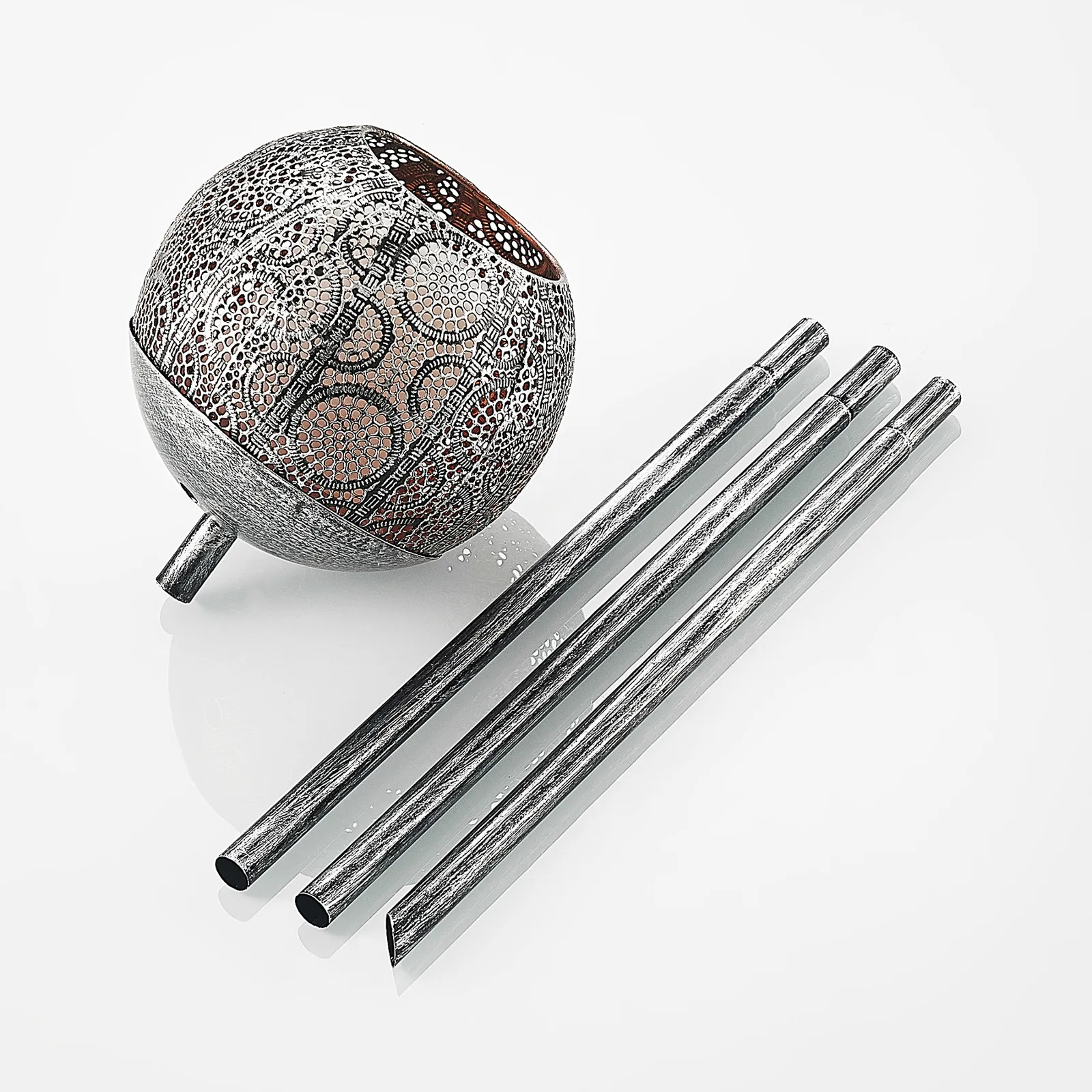 Lindby Miliana Lampada LED con picchetto a terra, argento