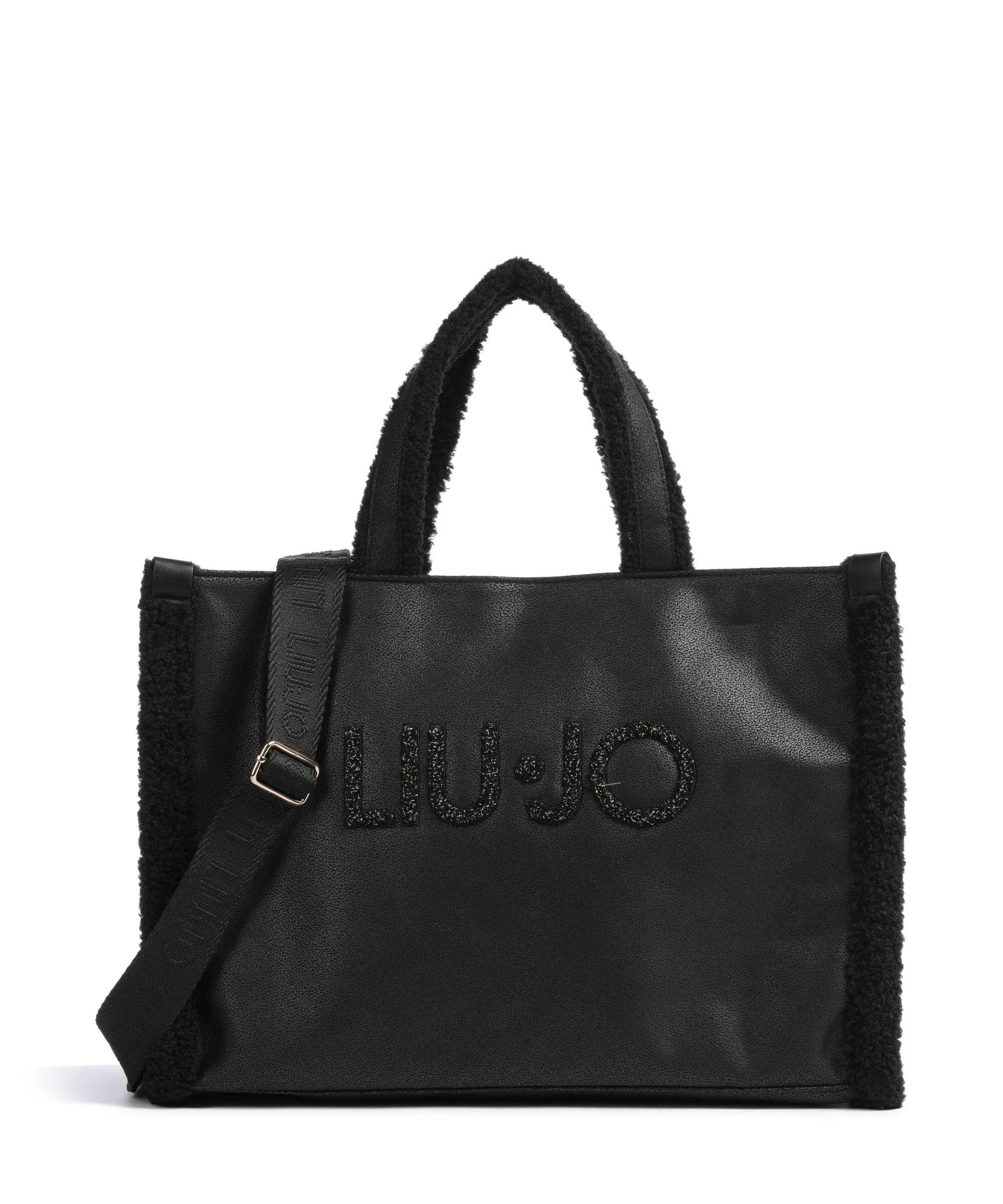  Liu Jo Soft Borsa a mano pelle sintetica, poliestere nero  