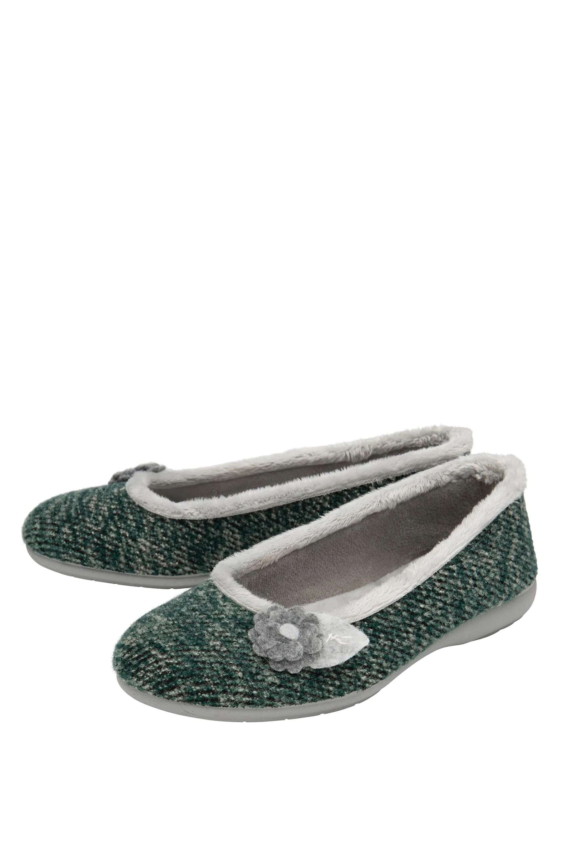 Lotus - Ballerine Pantofole in tessuto