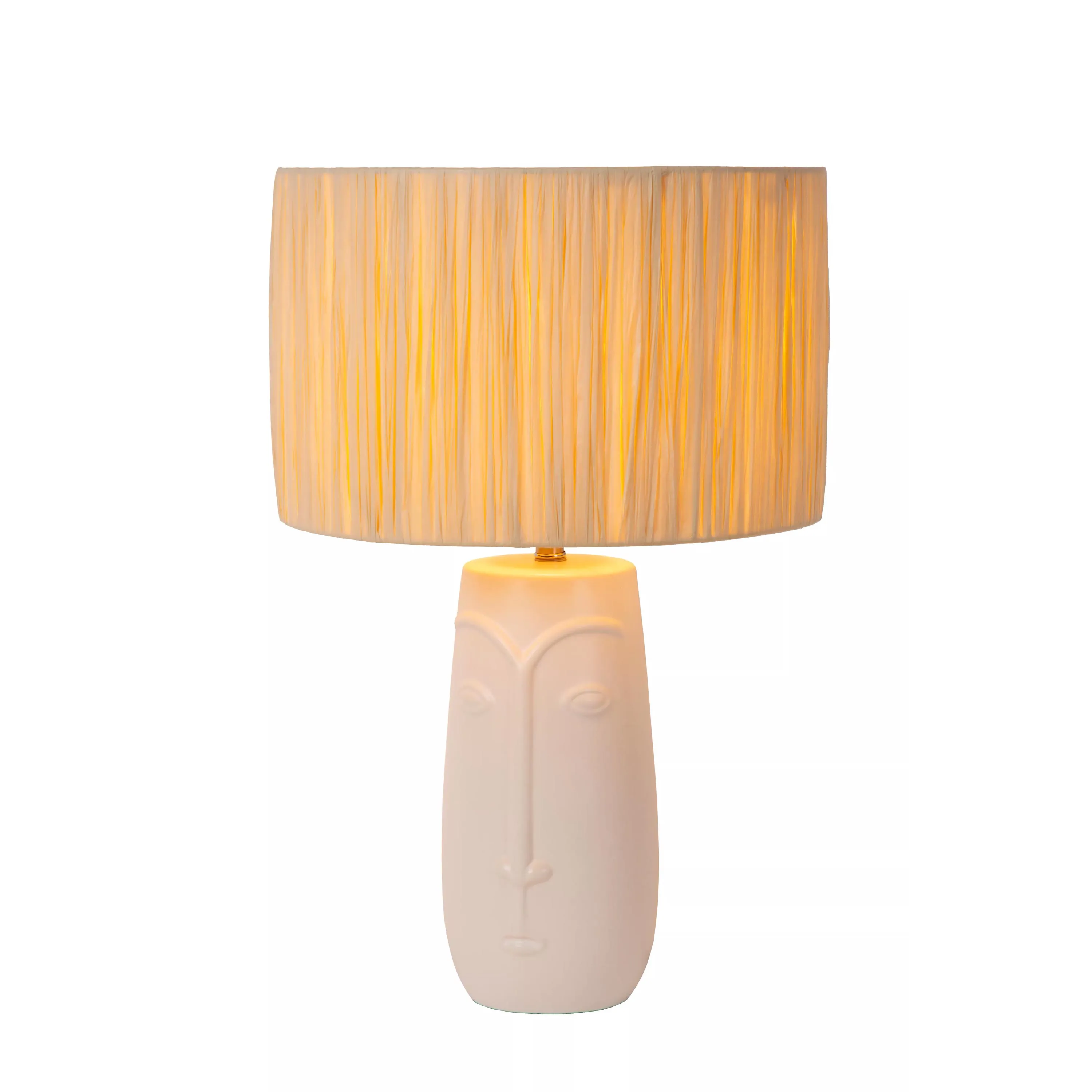Lucide  Lampada da tavolo in ceramica con diffusore in carta Viso - 60W