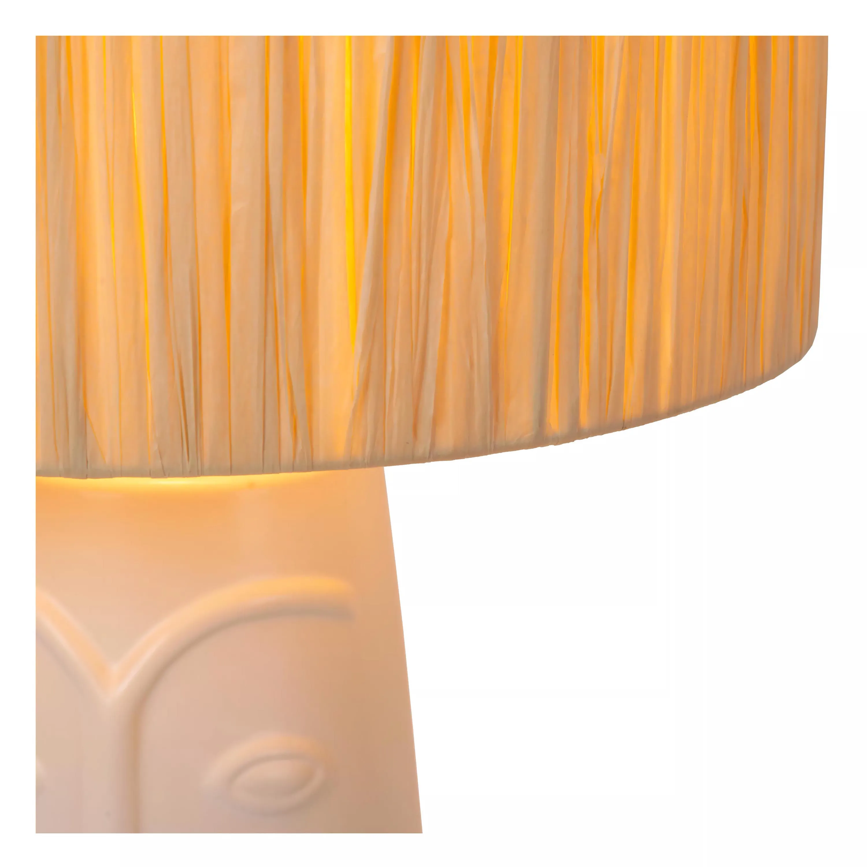 Lucide  Lampada da tavolo in ceramica con diffusore in carta Viso - 60W