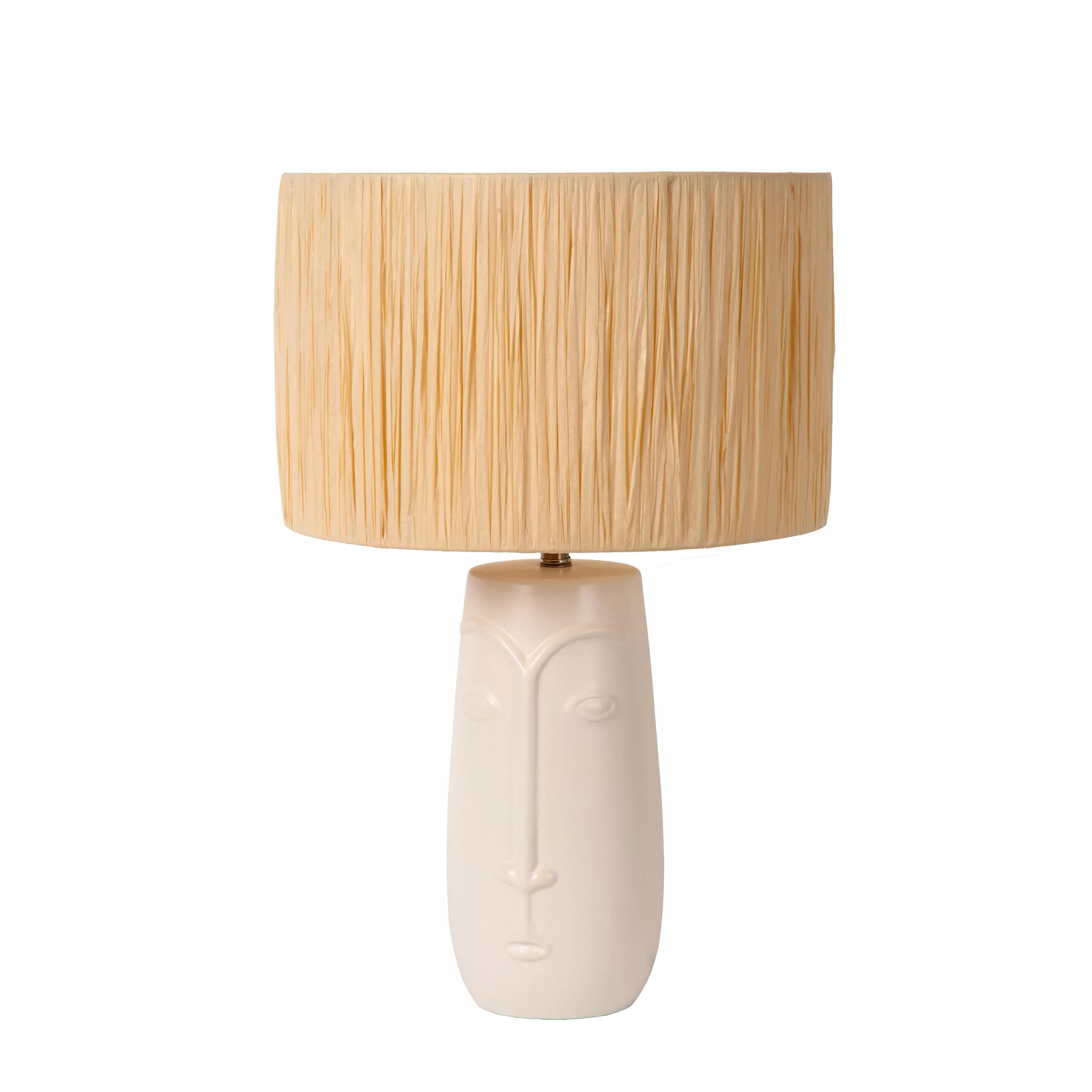 Lucide  Lampada da tavolo in ceramica con diffusore in carta Viso - 60W