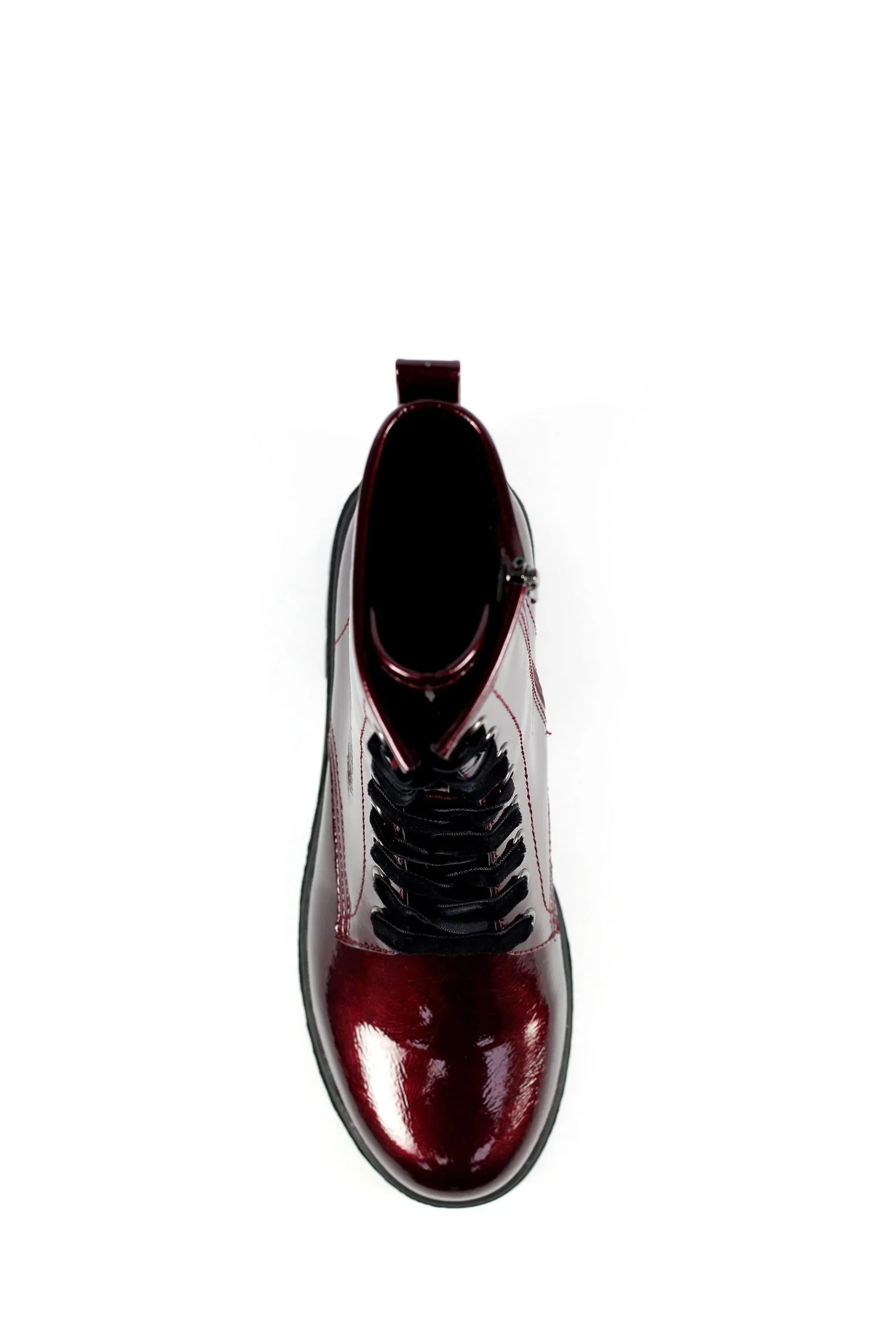 Lunar - Rosso bordeaux - Danni - Stivali alla caviglia in vernice