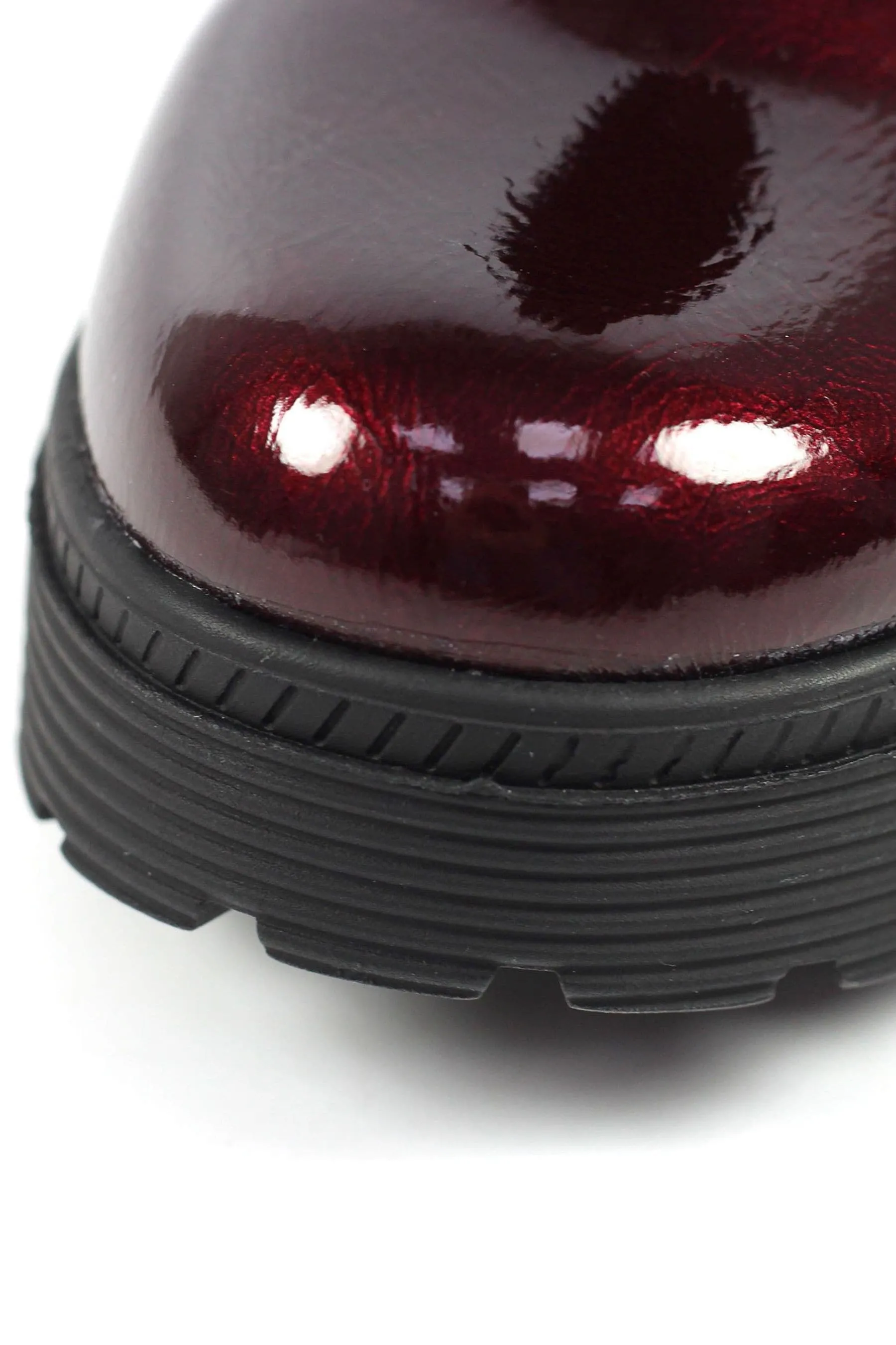 Lunar - Rosso bordeaux - Danni - Stivali alla caviglia in vernice