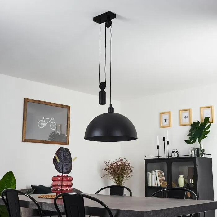 Manacales Lampadario a sospensione Nero, 1-Luce