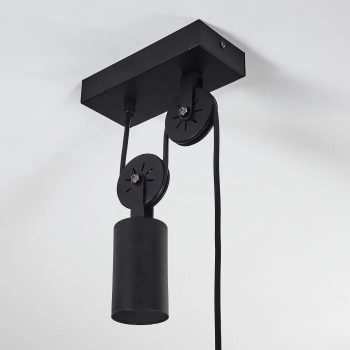 Manacales Lampadario a sospensione Nero, 1-Luce
