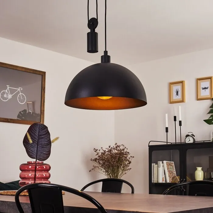 Manacales Lampadario a sospensione Nero, 1-Luce