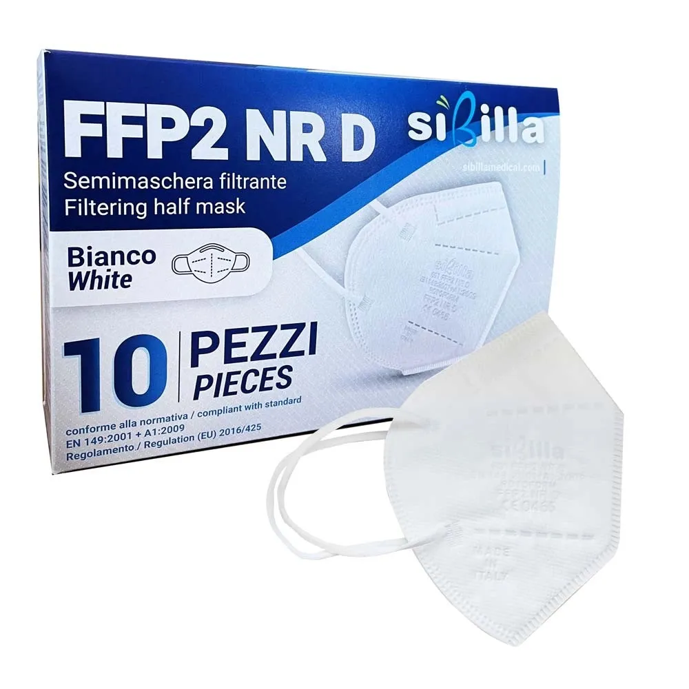 Mascherina FFP2 NR bianca 10 pz Sibilla