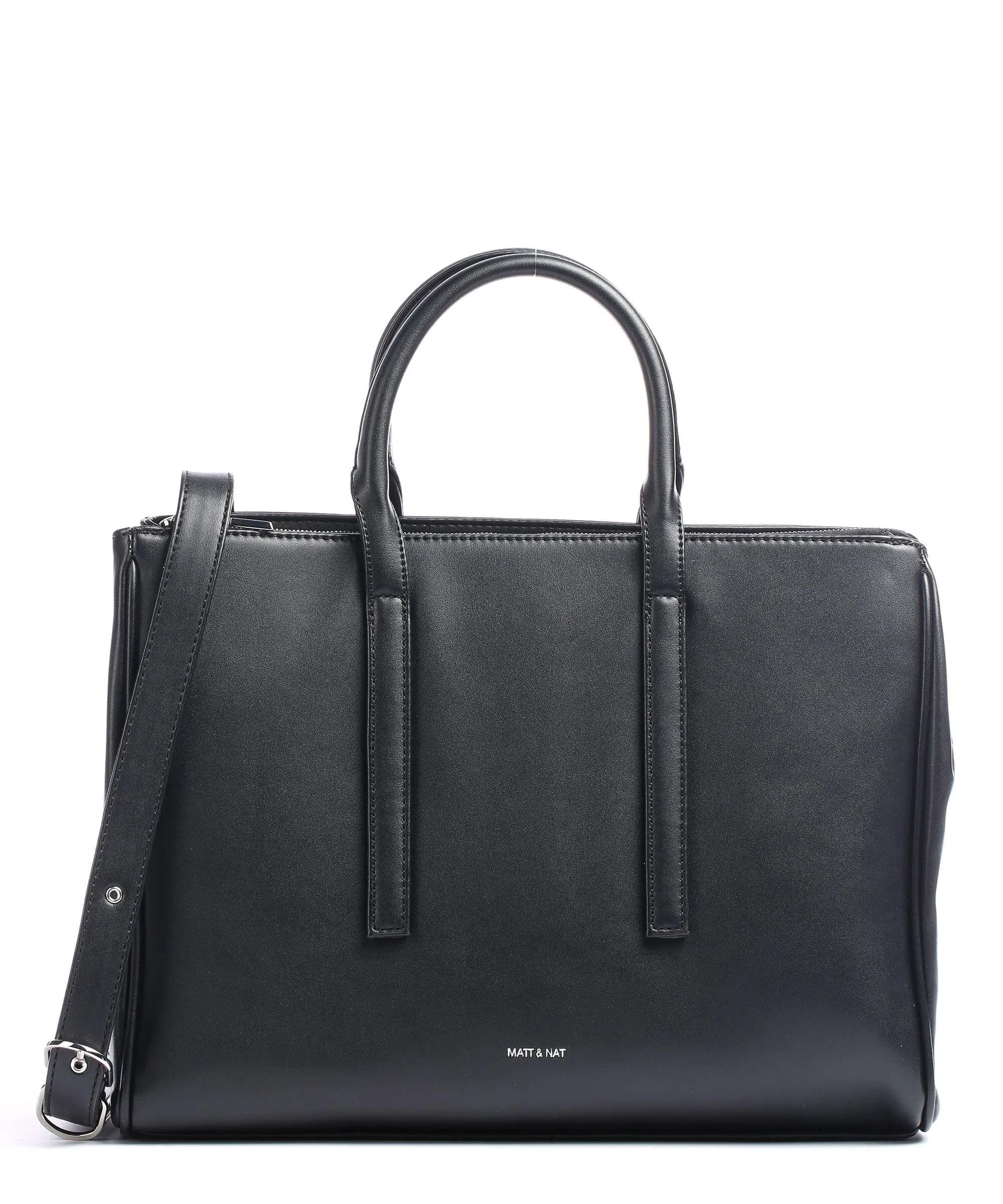  Matt & Nat Loom Evelin Borsa a mano 13″ pelle sintetica nero  