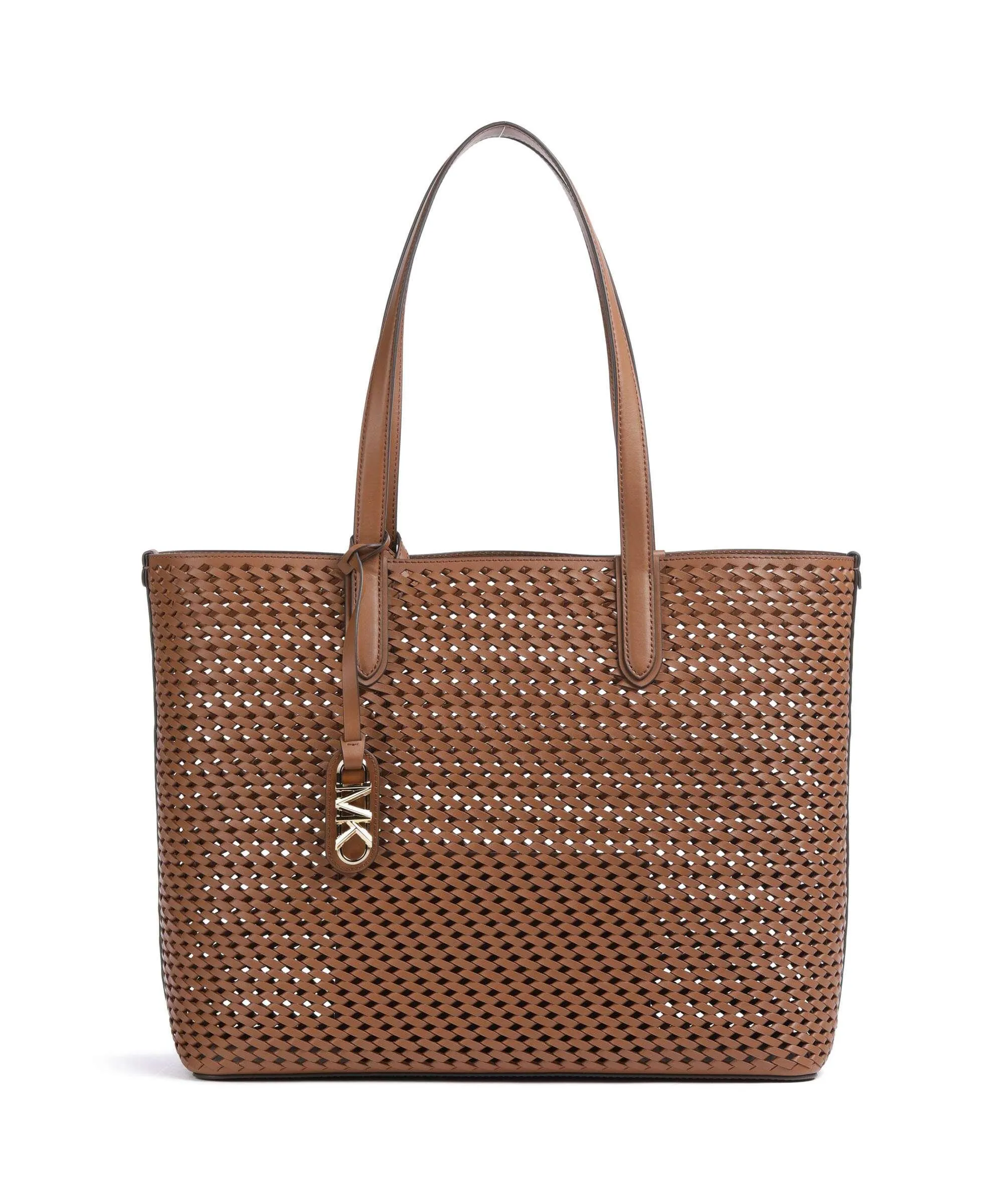  Michael Kors Eliza Borsa shopper pelle di vacchetta finemente grana marrone  
