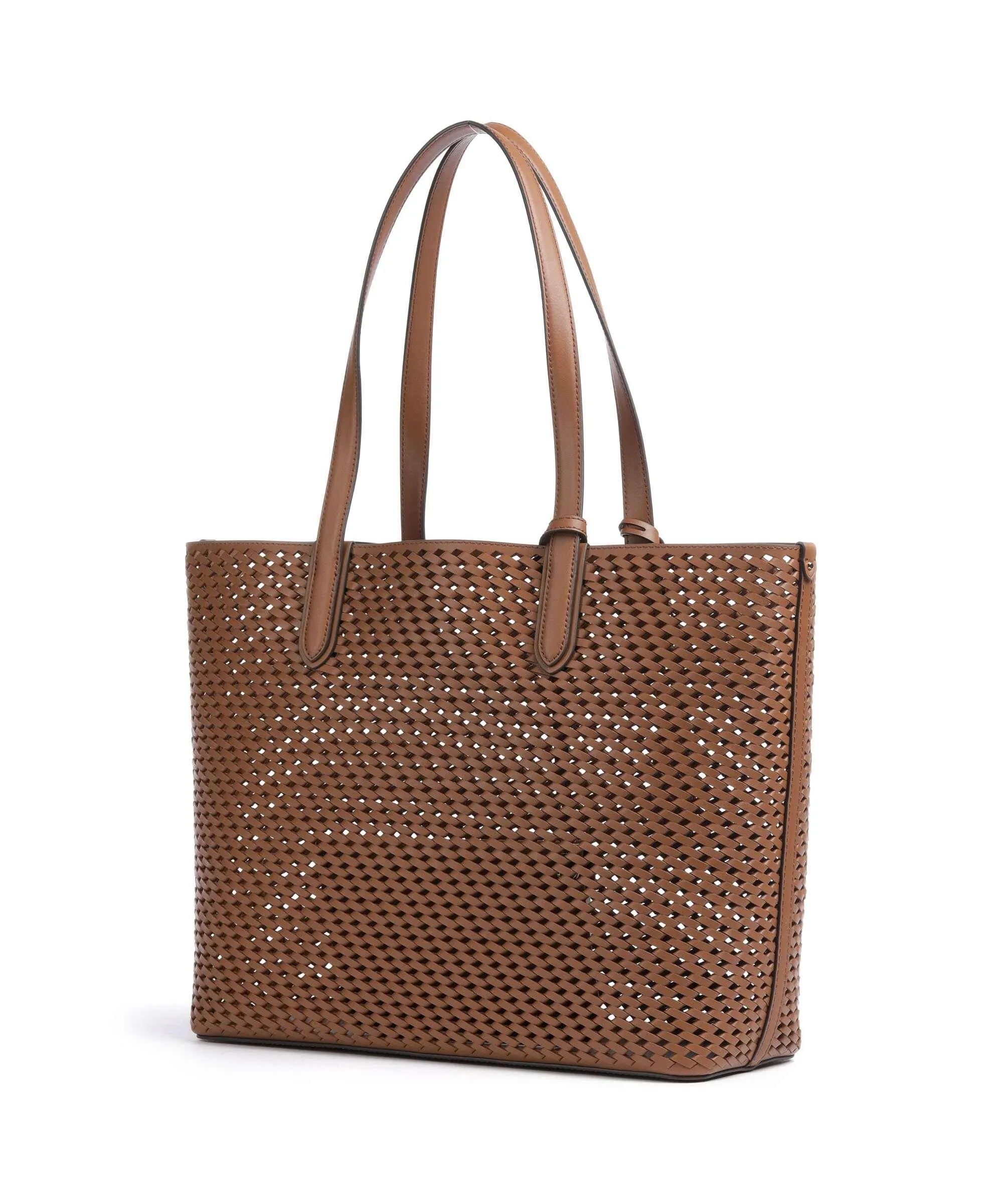  Michael Kors Eliza Borsa shopper pelle di vacchetta finemente grana marrone  