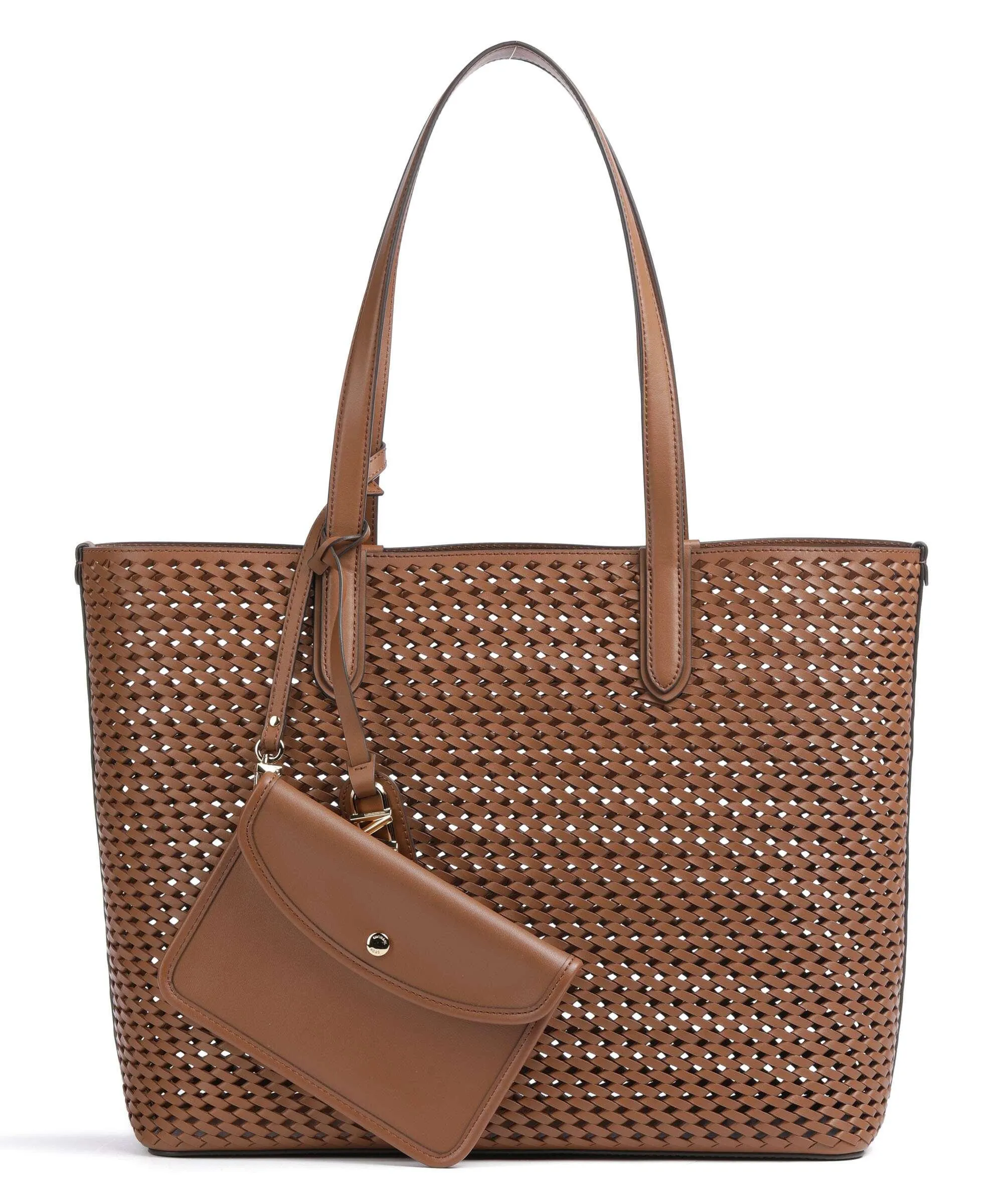  Michael Kors Eliza Borsa shopper pelle di vacchetta finemente grana marrone  