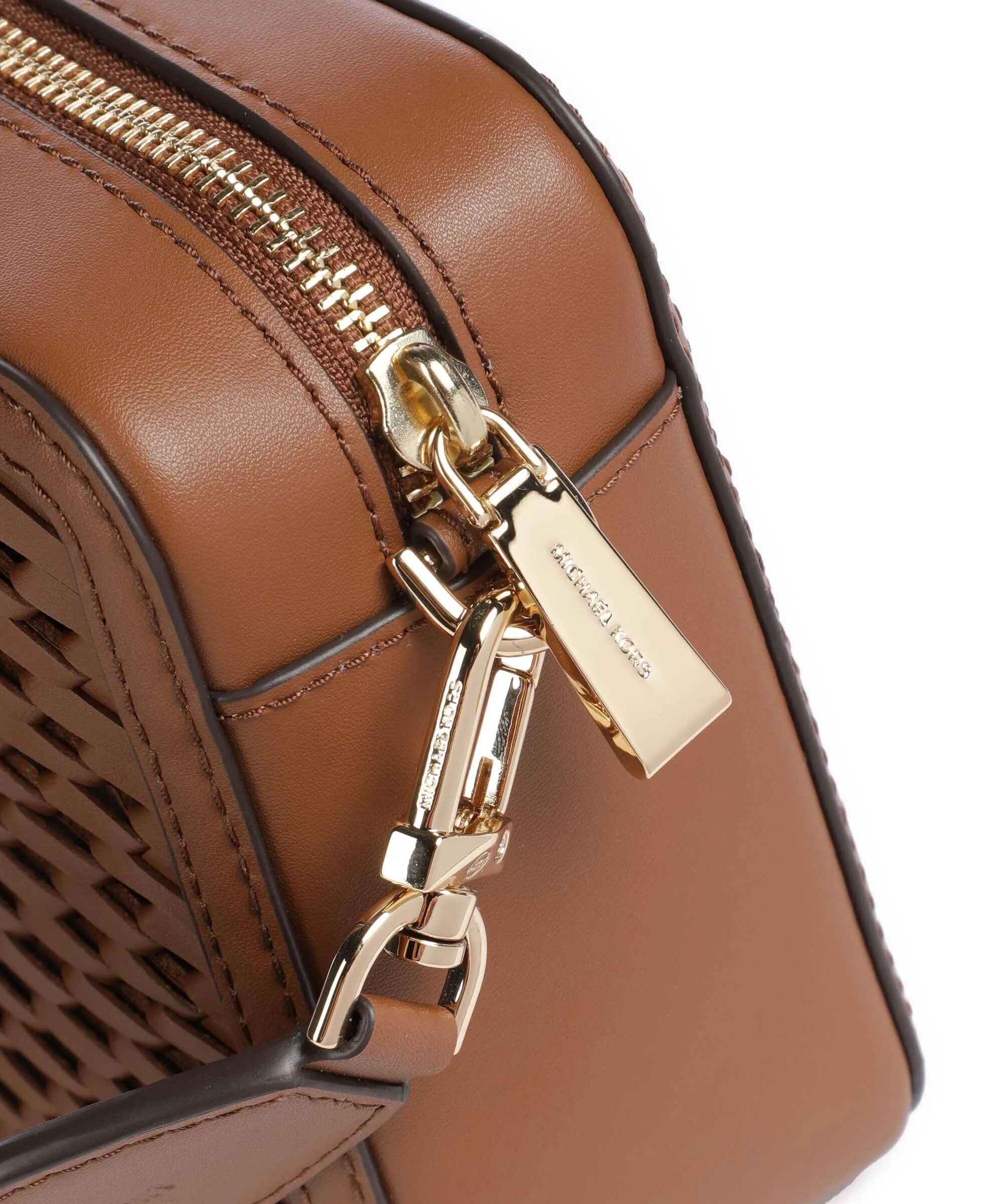  Michael Kors Jet Set Borsa a tracolla pelle di vacchetta finemente grana marrone  
