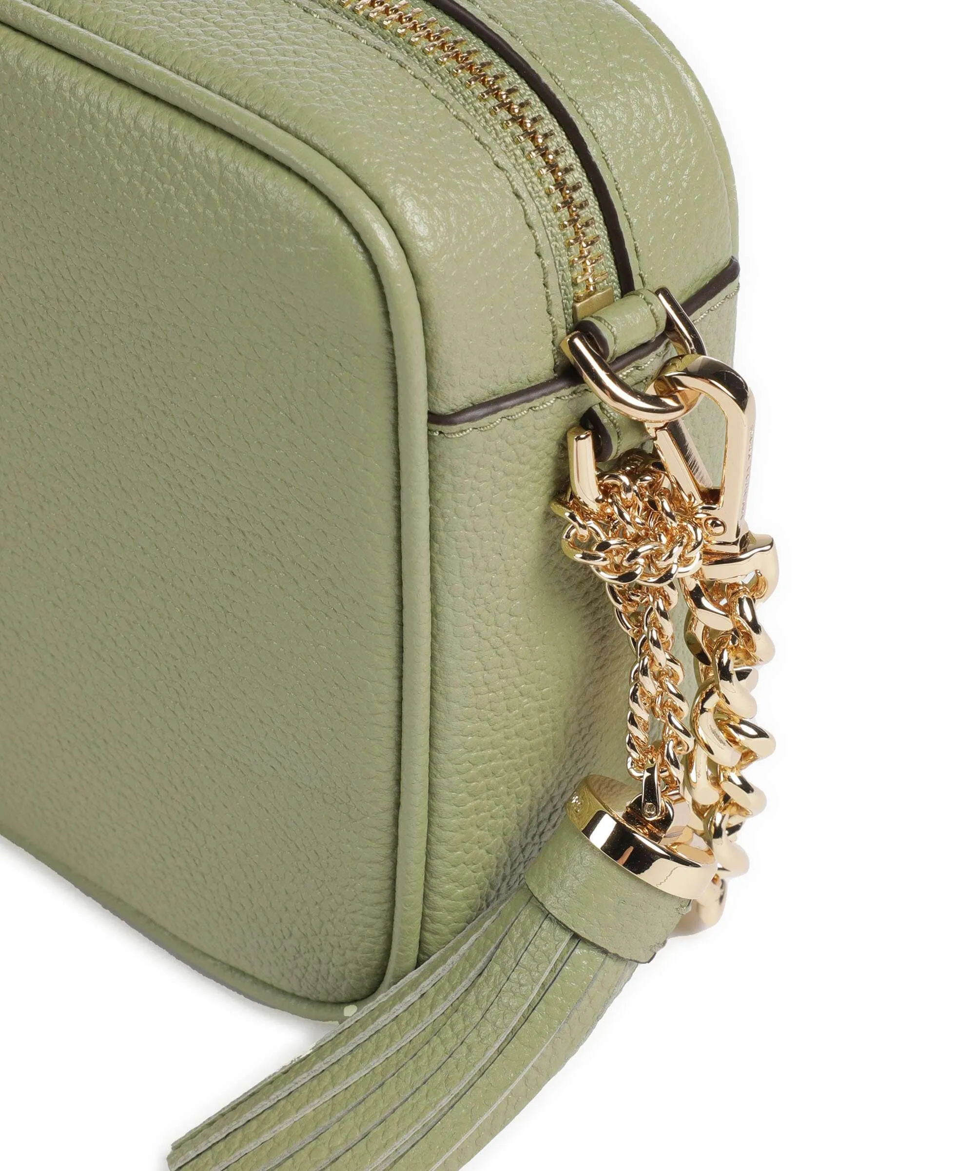  Michael Kors Jet Set Borsa a tracolla pelle di vacchetta grana verde chiaro  