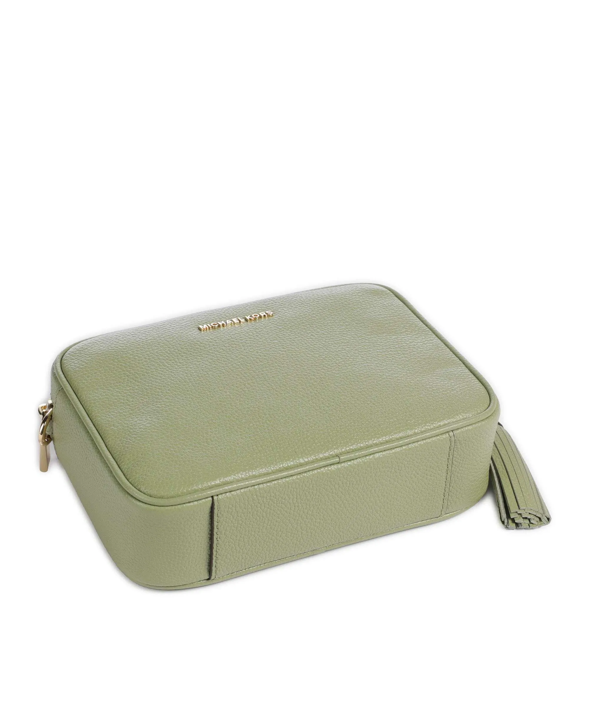  Michael Kors Jet Set Borsa a tracolla pelle di vacchetta grana verde chiaro  