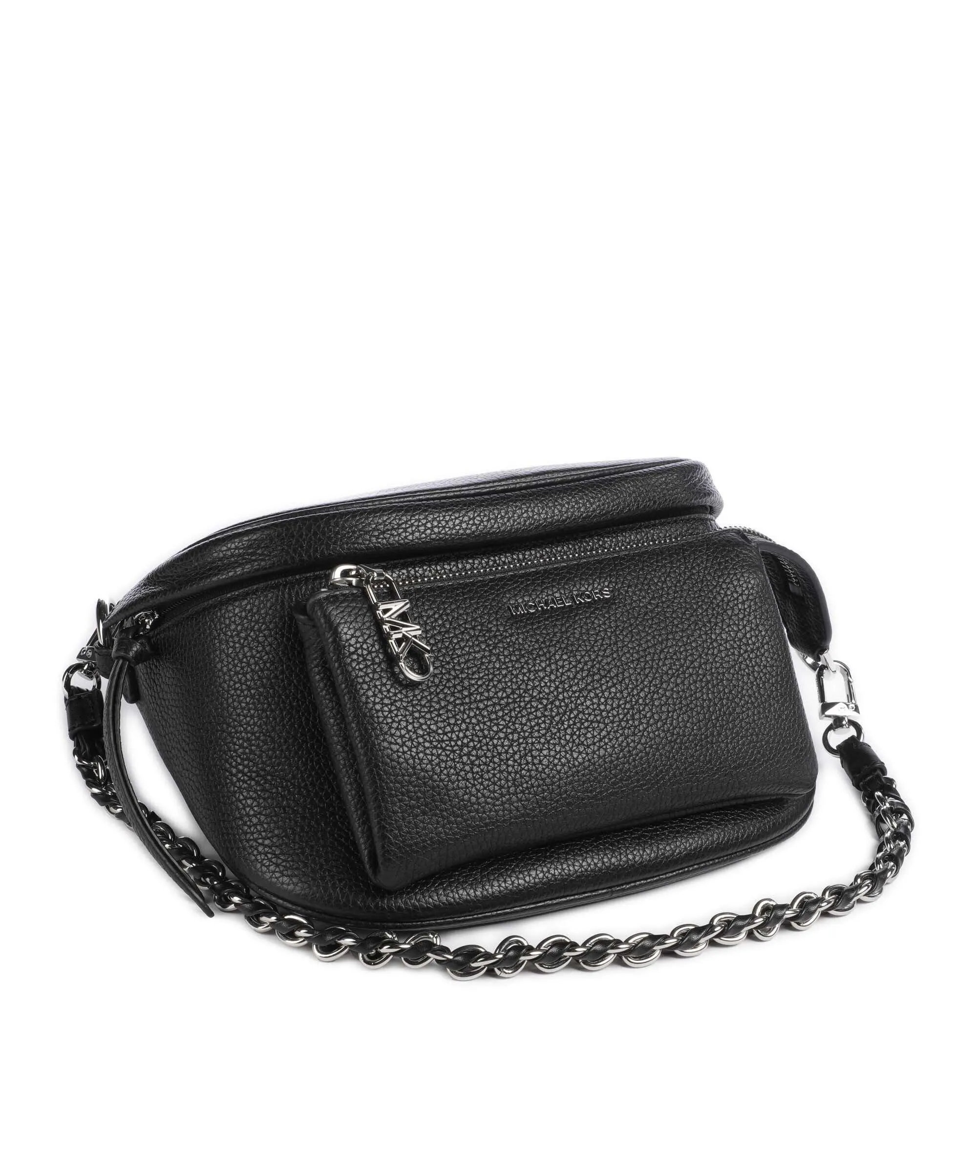  Michael Kors Slater Borsa a tracolla pelle di vacchetta grana nero  
