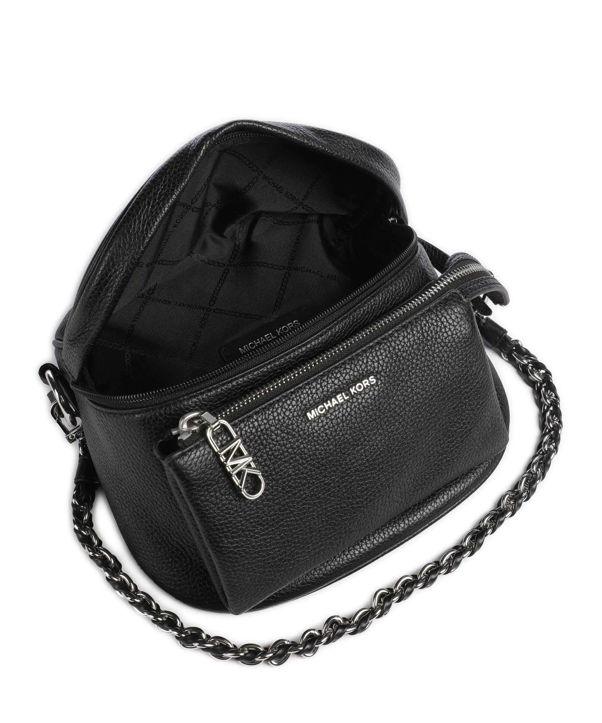  Michael Kors Slater Borsa a tracolla pelle di vacchetta grana nero  