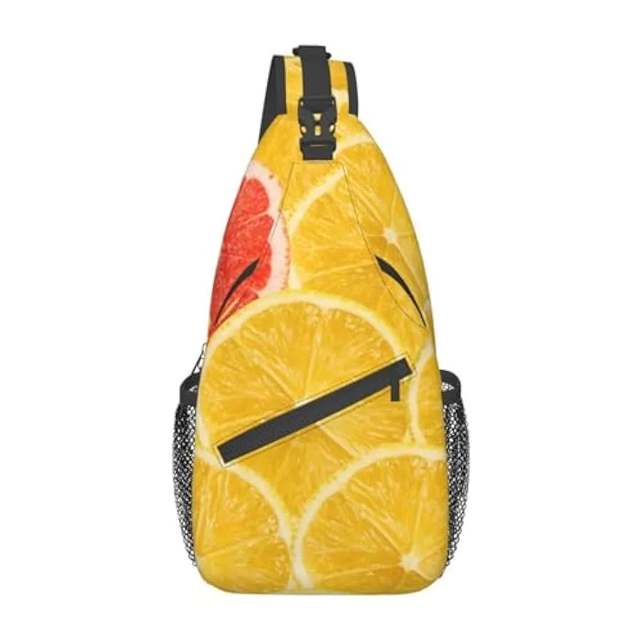 MKNAZ Borsa a tracolla con stampa di frutta fresca, per uomo e donna, leggera, a tracolla, per escursionismo, ciclismo, viaggi 2