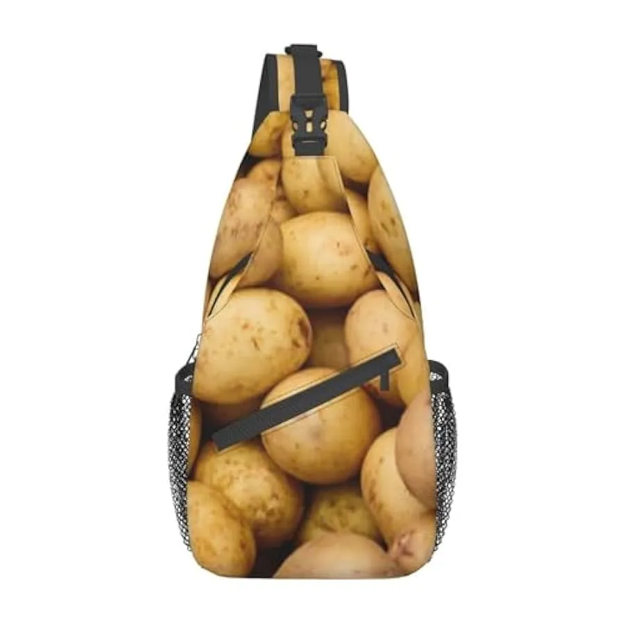 MKNAZ Borsa a tracolla con stampa di frutta fresca, per uomo e donna, leggera, a tracolla, per escursionismo, ciclismo, viaggi 2