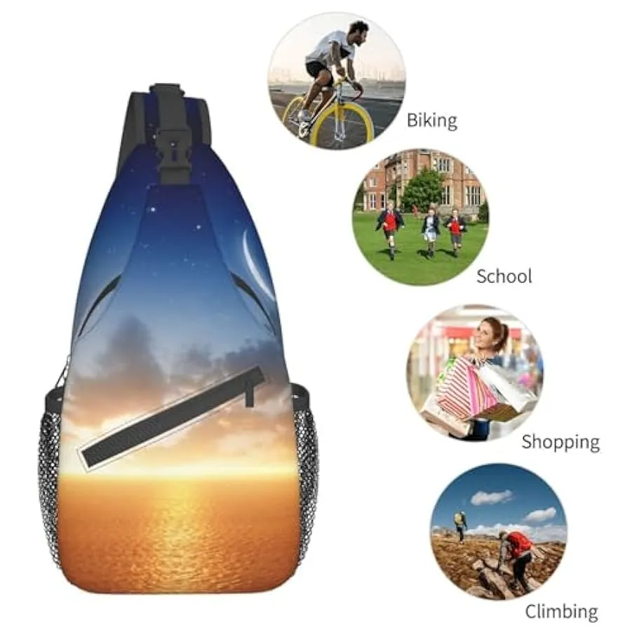 MKNAZ Borsa a tracolla con stampa di frutta fresca, per uomo e donna, leggera, a tracolla, per escursionismo, ciclismo, viaggi 2