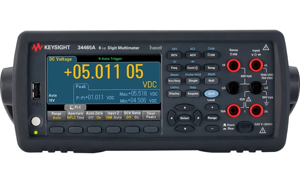 Multimetro  da banco Keysight Technologies Truevolt 34465A, 1000V ca, 10A ca, CAT II, True RMS