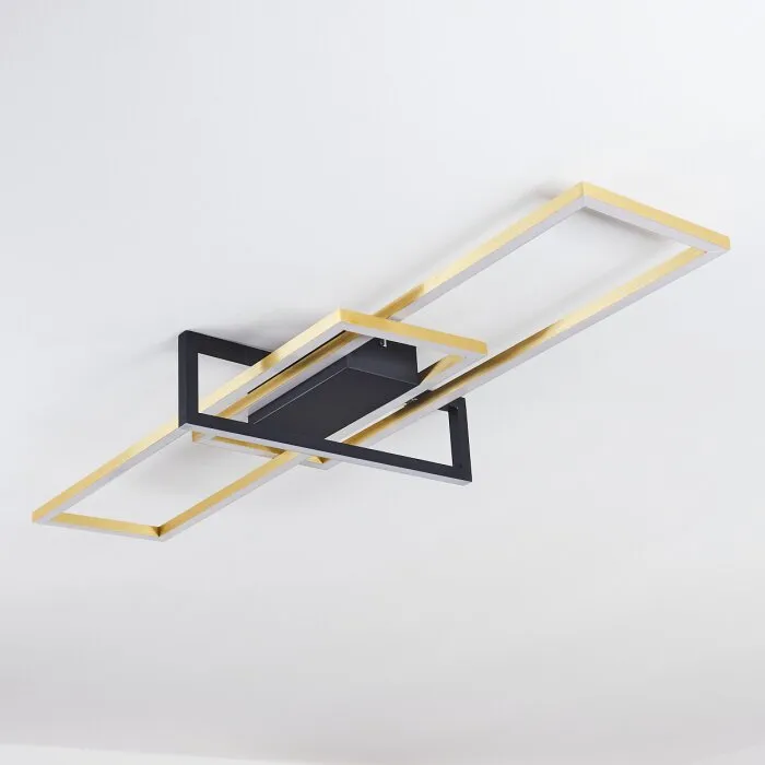 Omega Plafoniera LED Nero, 1-Luce