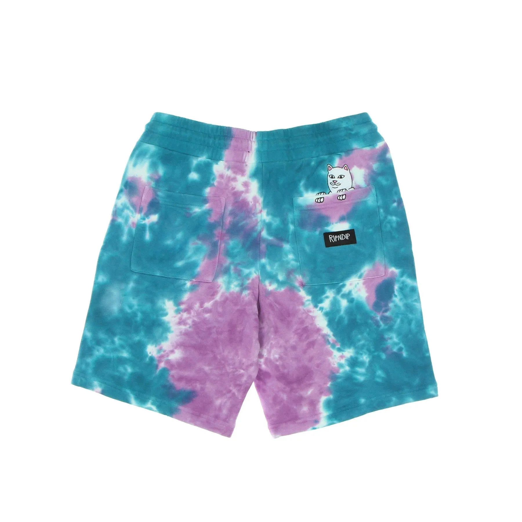 Pantalone Corto Tuta Uomo Peeking Nermal Sweatshorts Teal/lavender Tie Dye