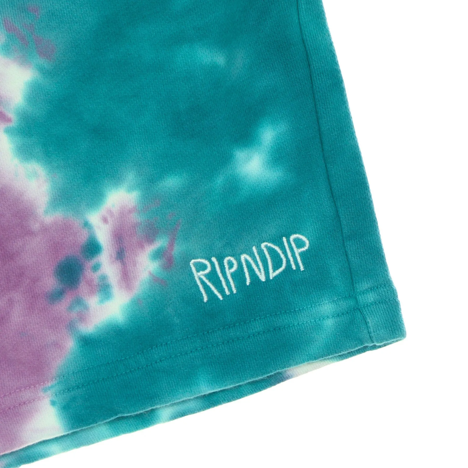 Pantalone Corto Tuta Uomo Peeking Nermal Sweatshorts Teal/lavender Tie Dye