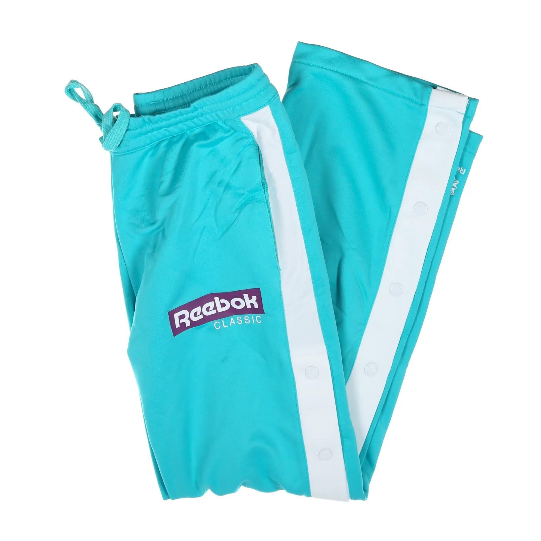 Pantalone Tuta Donna Cl R Snap Tp Solid Teal