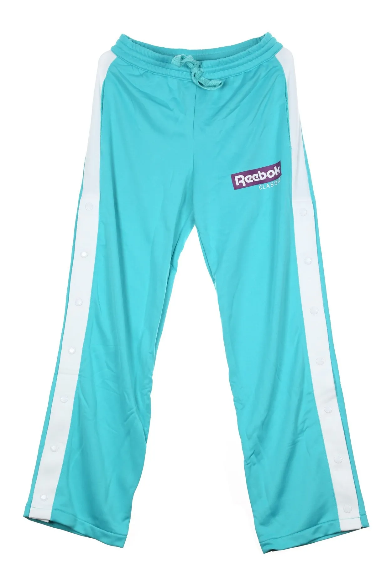 Pantalone Tuta Donna Cl R Snap Tp Solid Teal