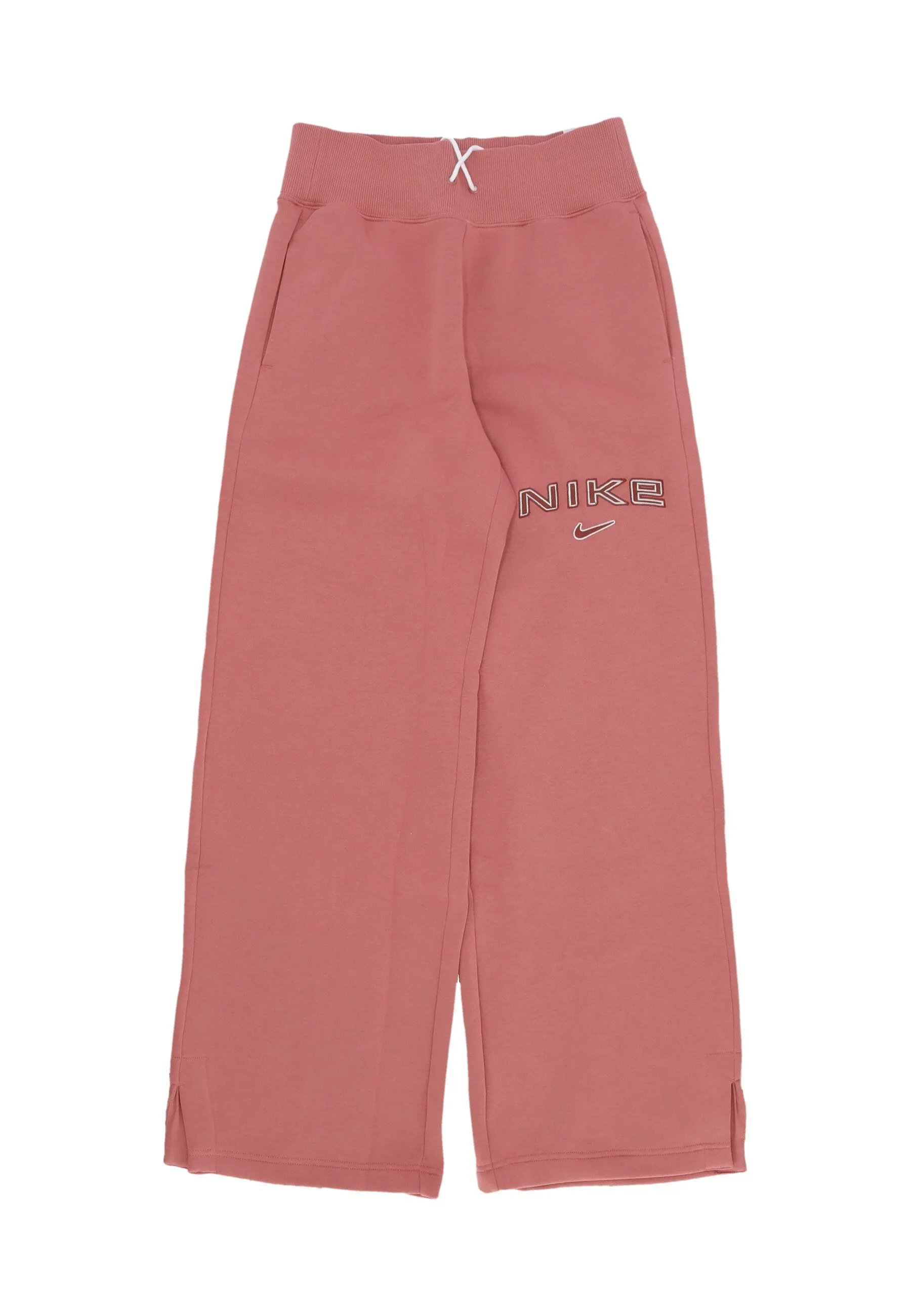 Pantalone Tuta Felpato Donna W Sportswear Phoenix Fleece High-rise Logo Pant Canyon Pink