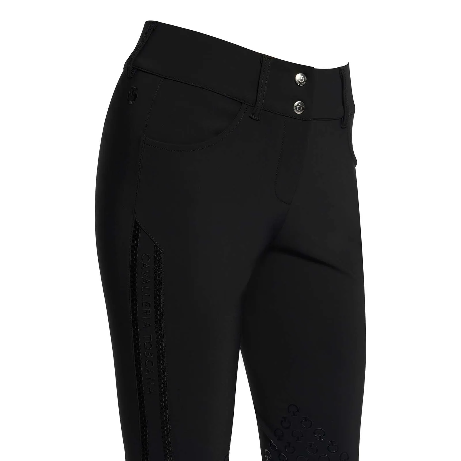 Pantaloni da equitazione da donna con impugnatura al ginocchio Cavalleria Toscana Embroidery